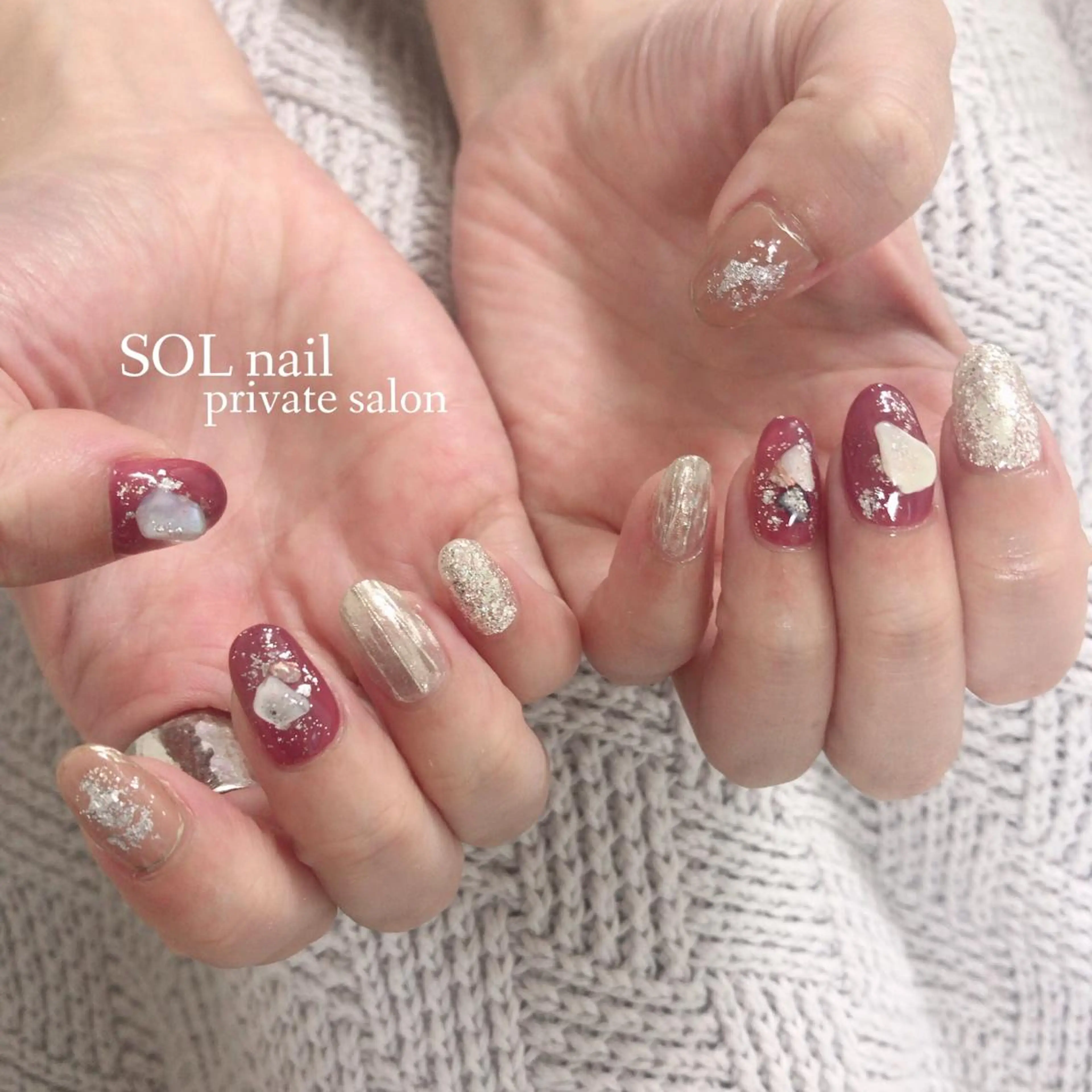 ネイル ハンドネイル SOL NAILのネイルデザイン