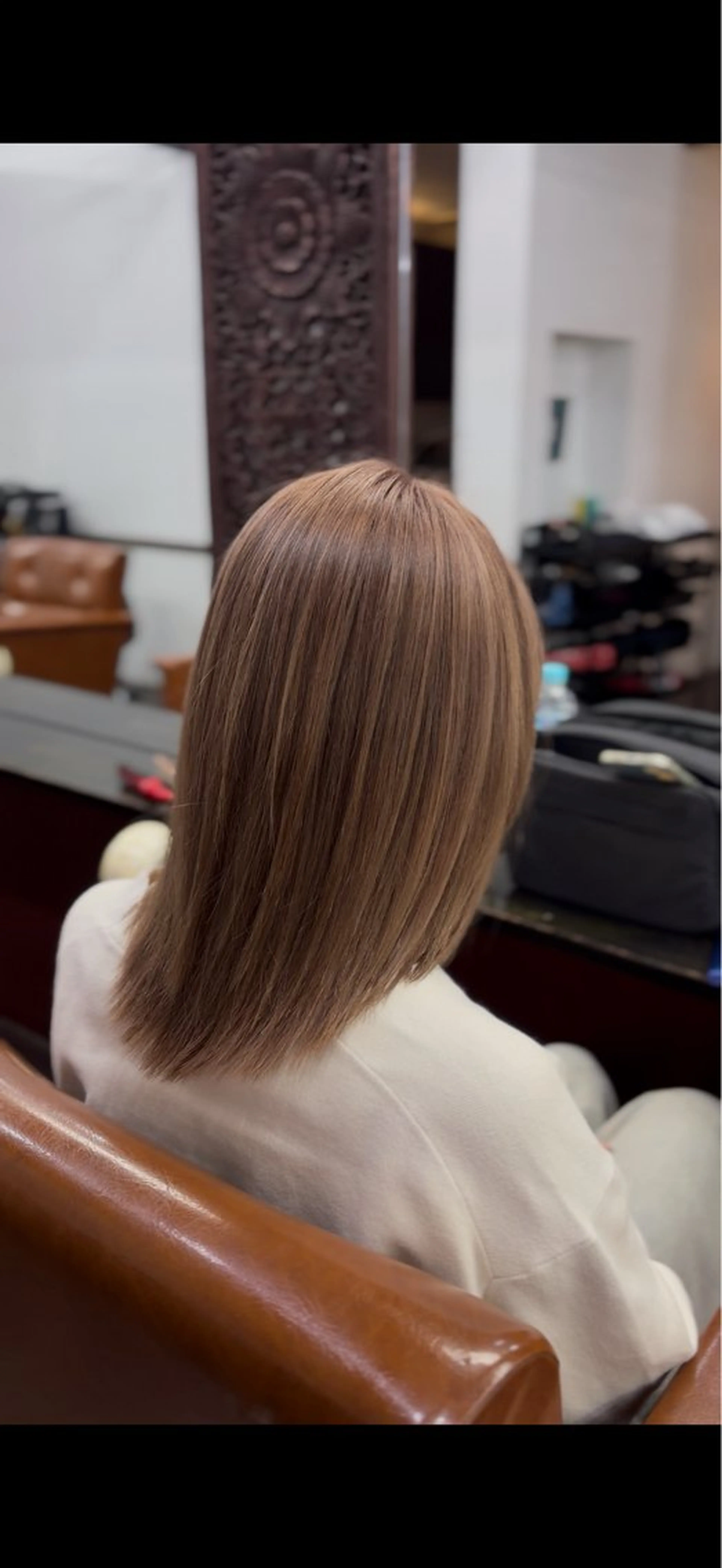 ミディアム カラー ベージュカラー ブリーチ ピンクカラー ヘアカラー トリートメント 本間友也/透明感 /ハイトーンのヘアスタイル