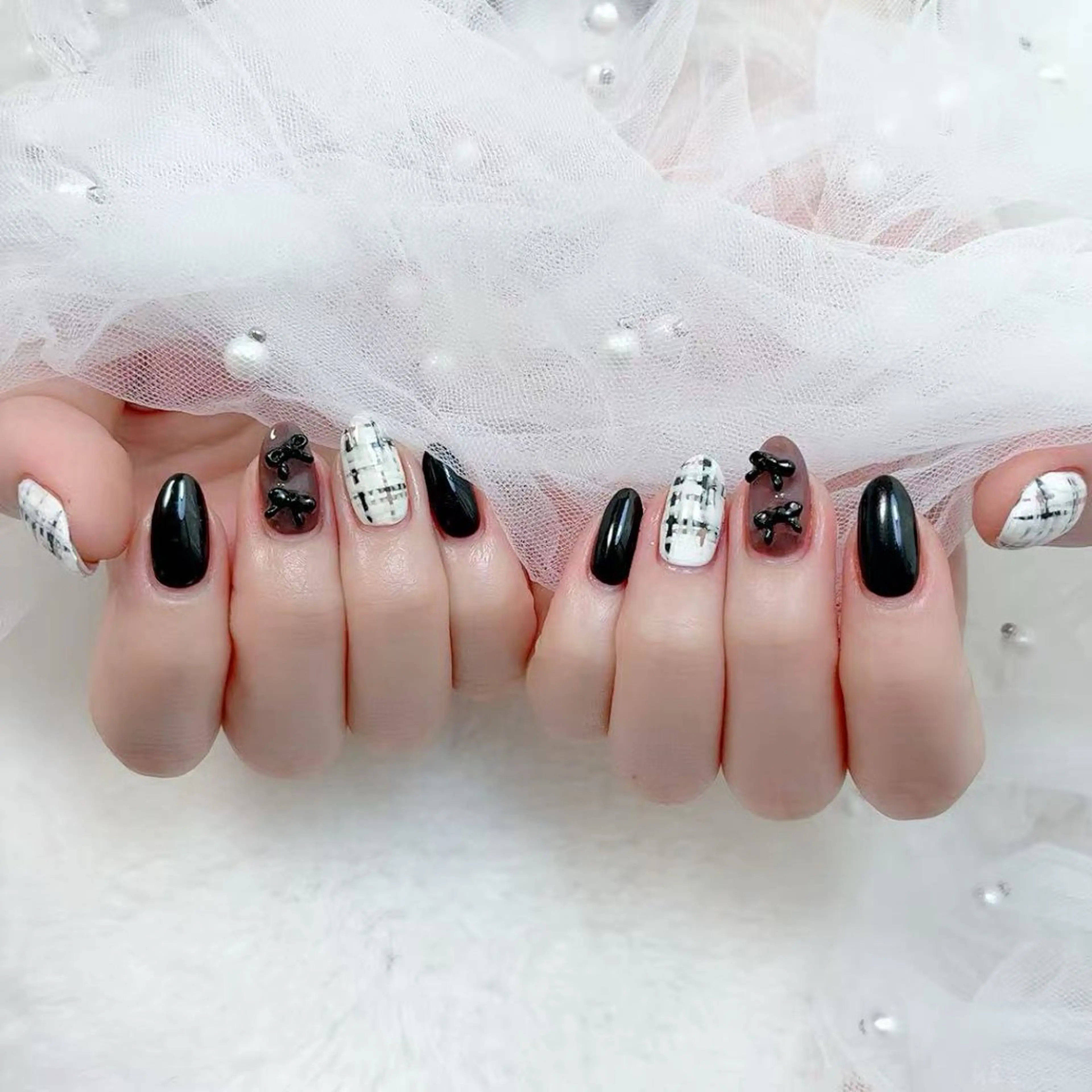 ネイル アニマル柄 アートネイル チークネイル フットネイル フレンチネイル B·U Nail大宮 長さだし専門店のネイルデザイン