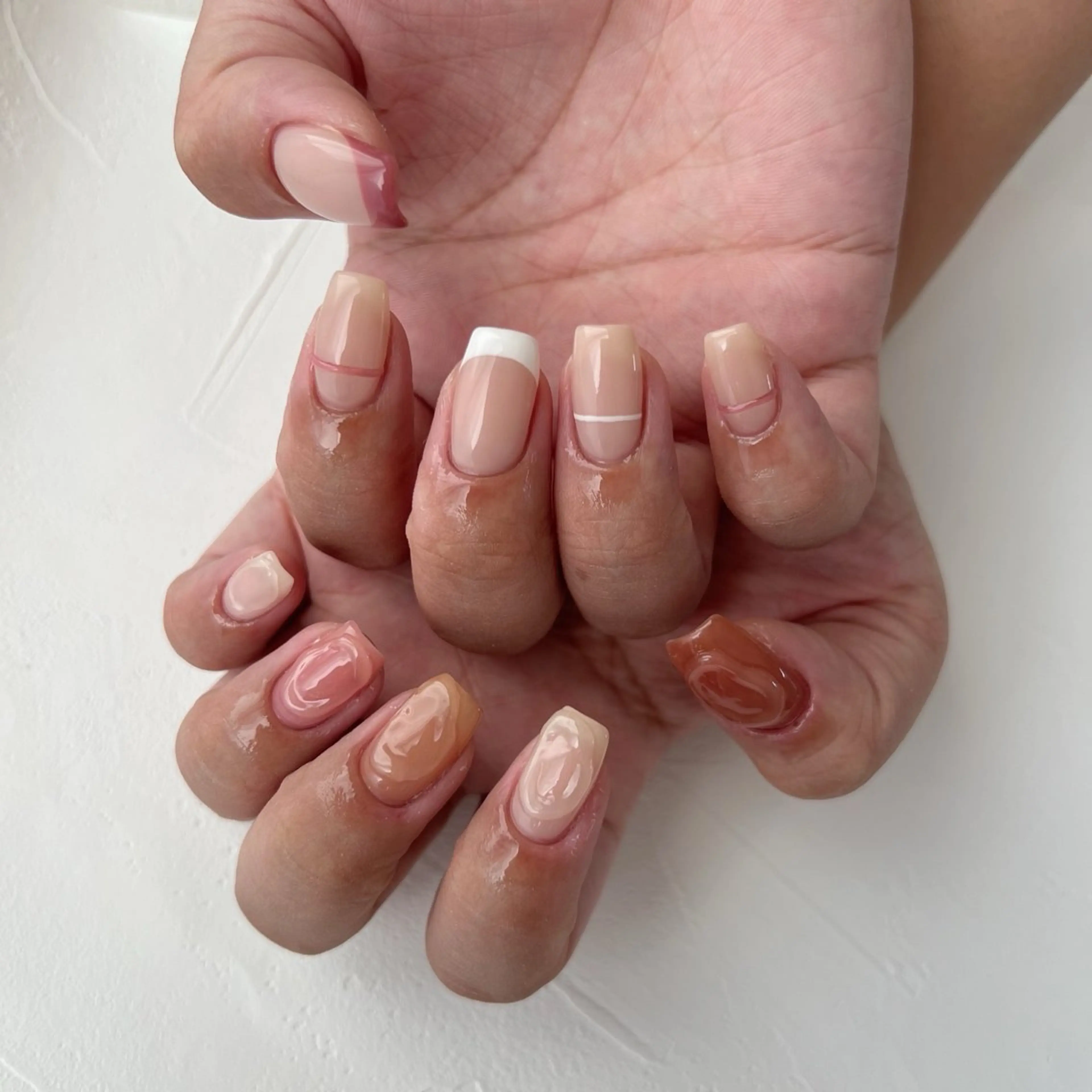 ネイル フレンチネイル ハンドネイル 川端 京香のネイルデザイン