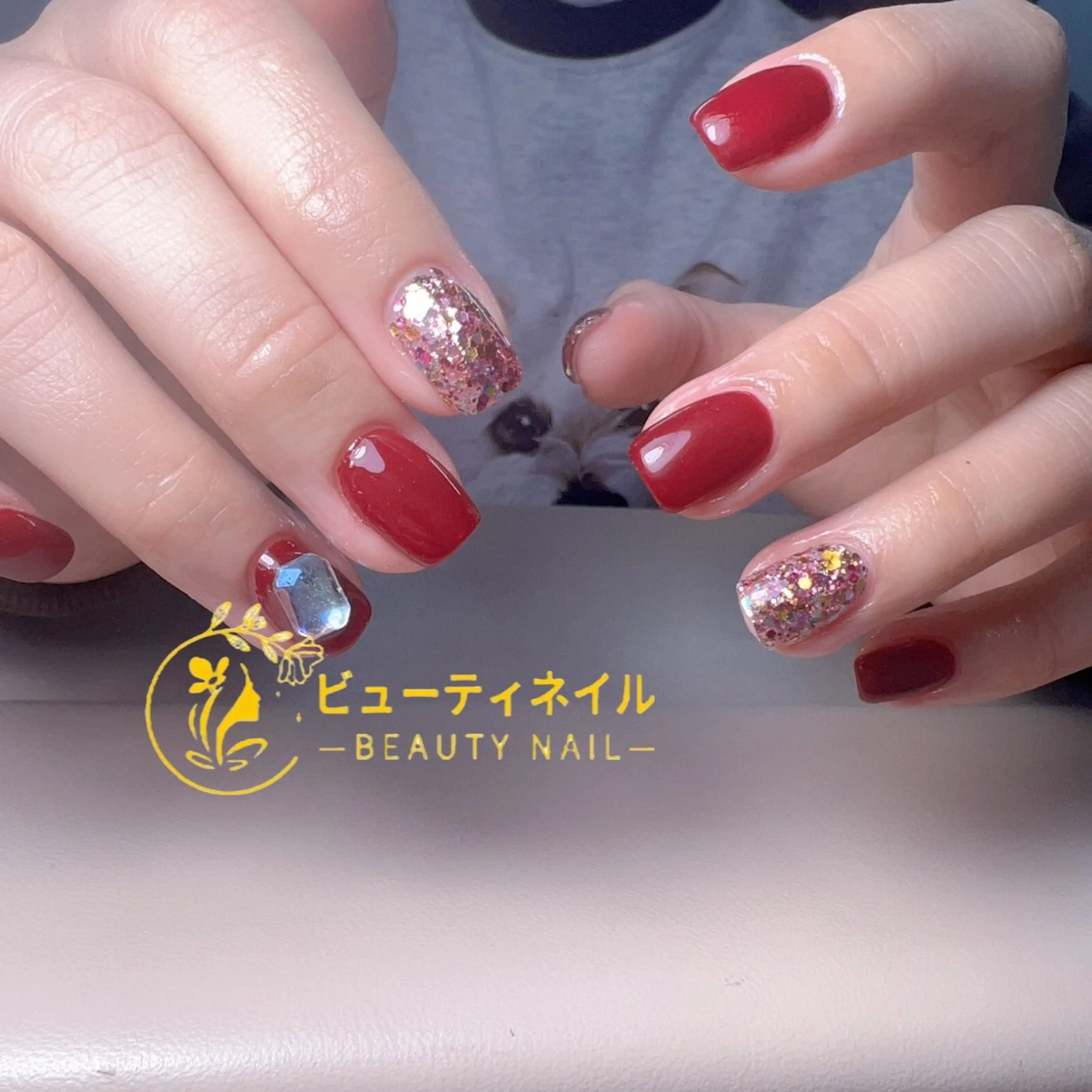 ネイル 長さ出し ジェルネイル Moonstone Salon所属・Moonstone Salonのネイルデザイン