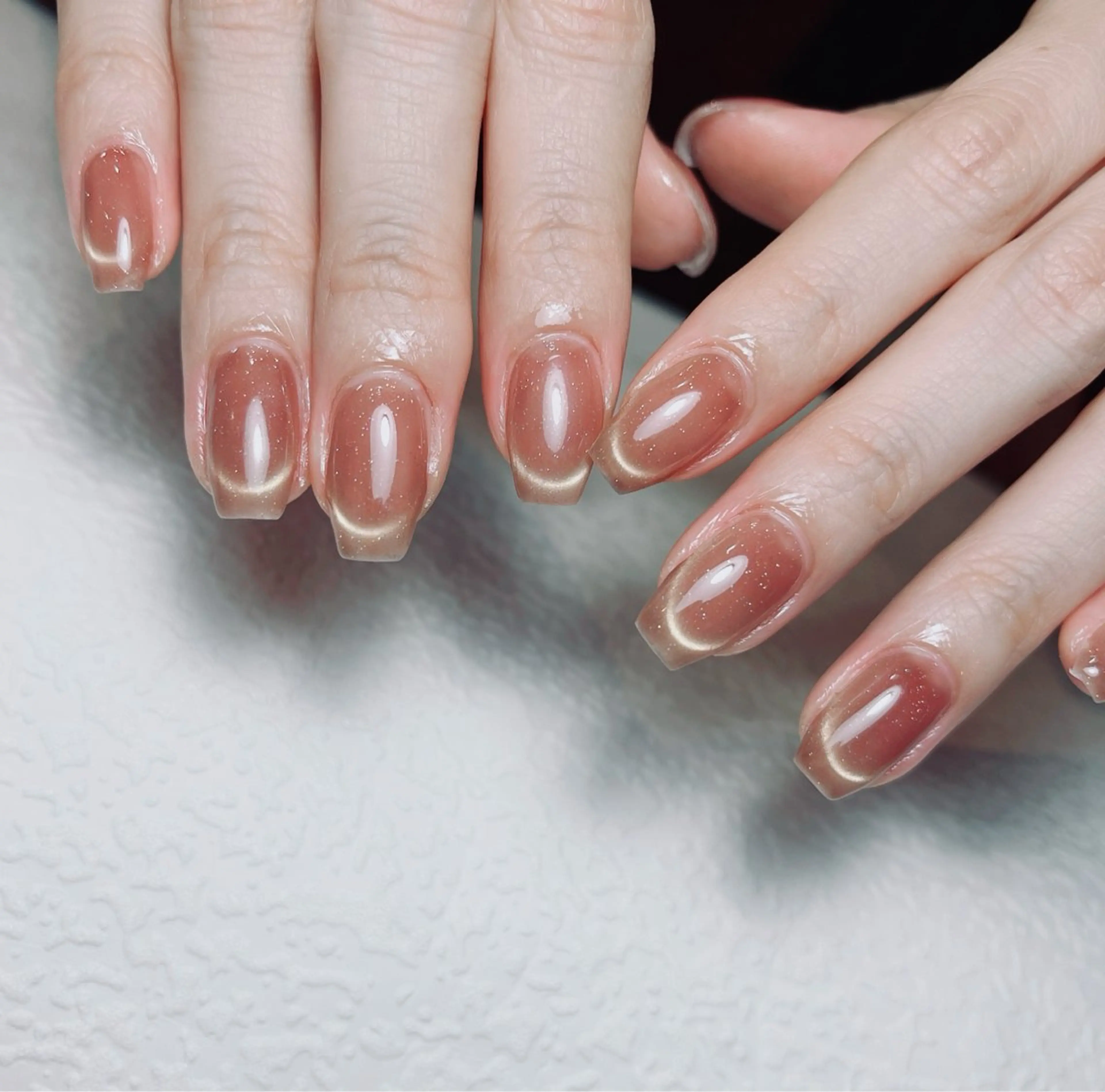 ネイル チークネイル フラッシュネイル キラキラネイル 韓国ネイル マグネットネイル ハンドネイル Floria ユイのネイルデザイン