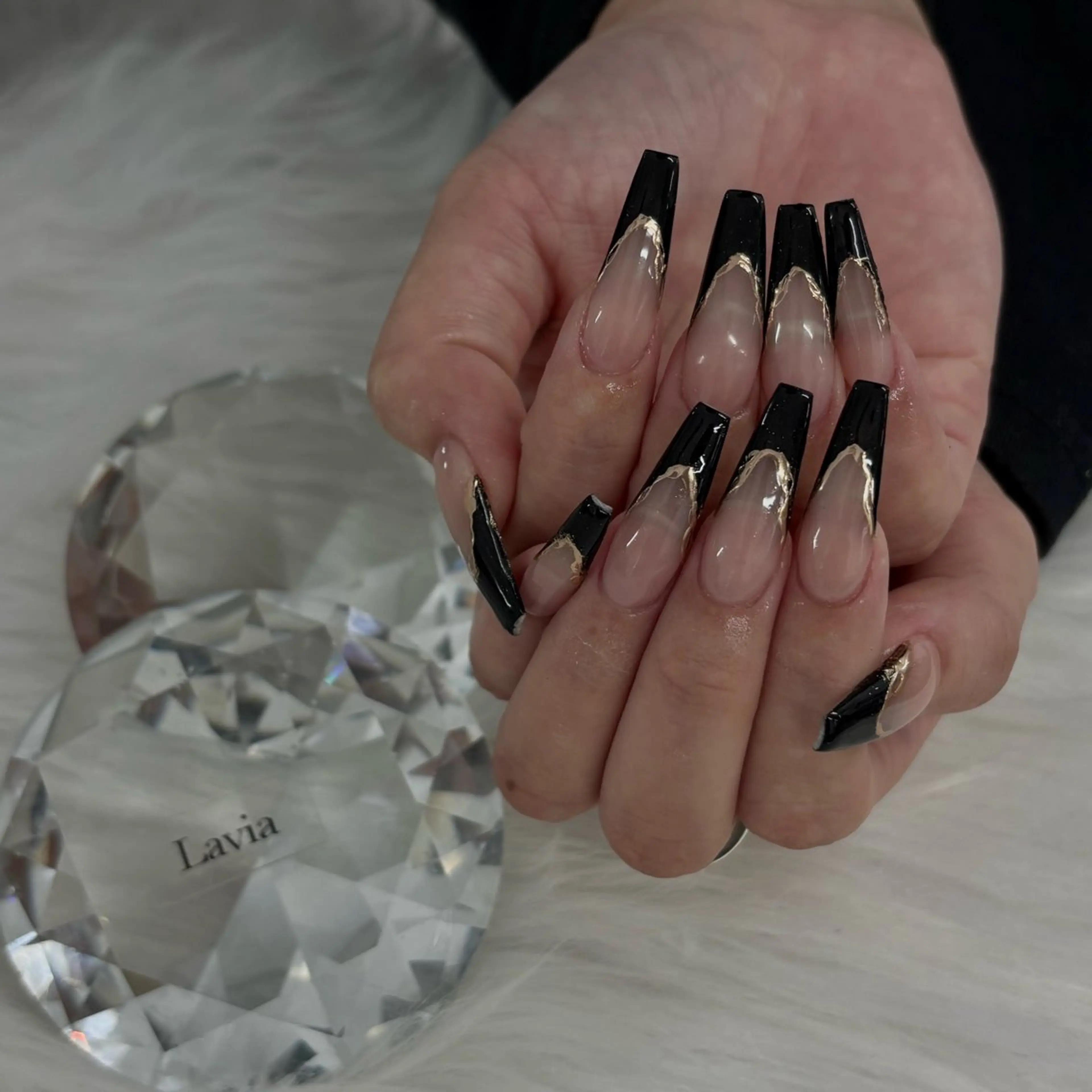 ネイル フレンチネイル ハンドネイル Lavia❄️ kahoのネイルデザイン