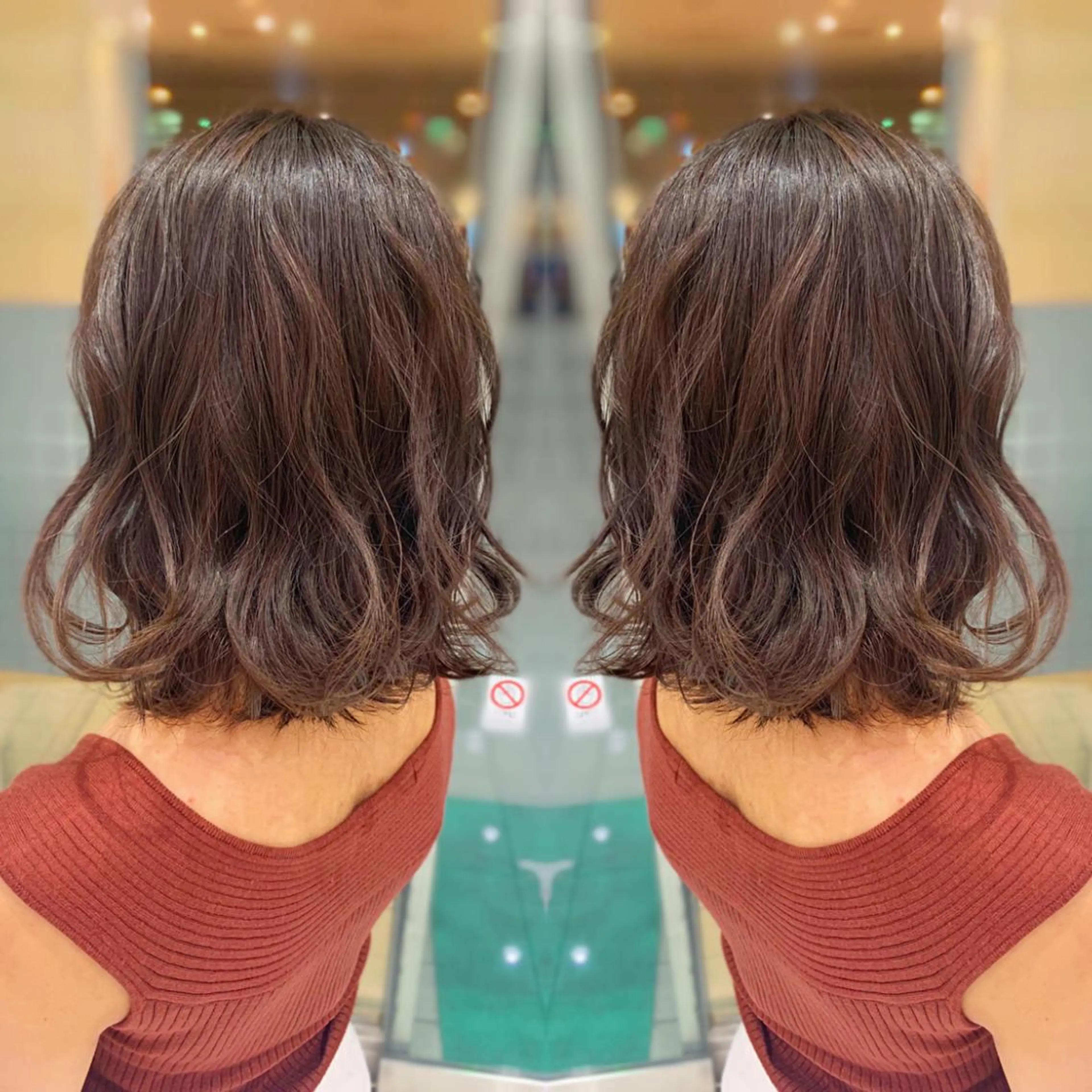 ショート カラー グレージュ 縮毛矯正 N° jillva ♦️川端裕司♦️のヘアスタイル