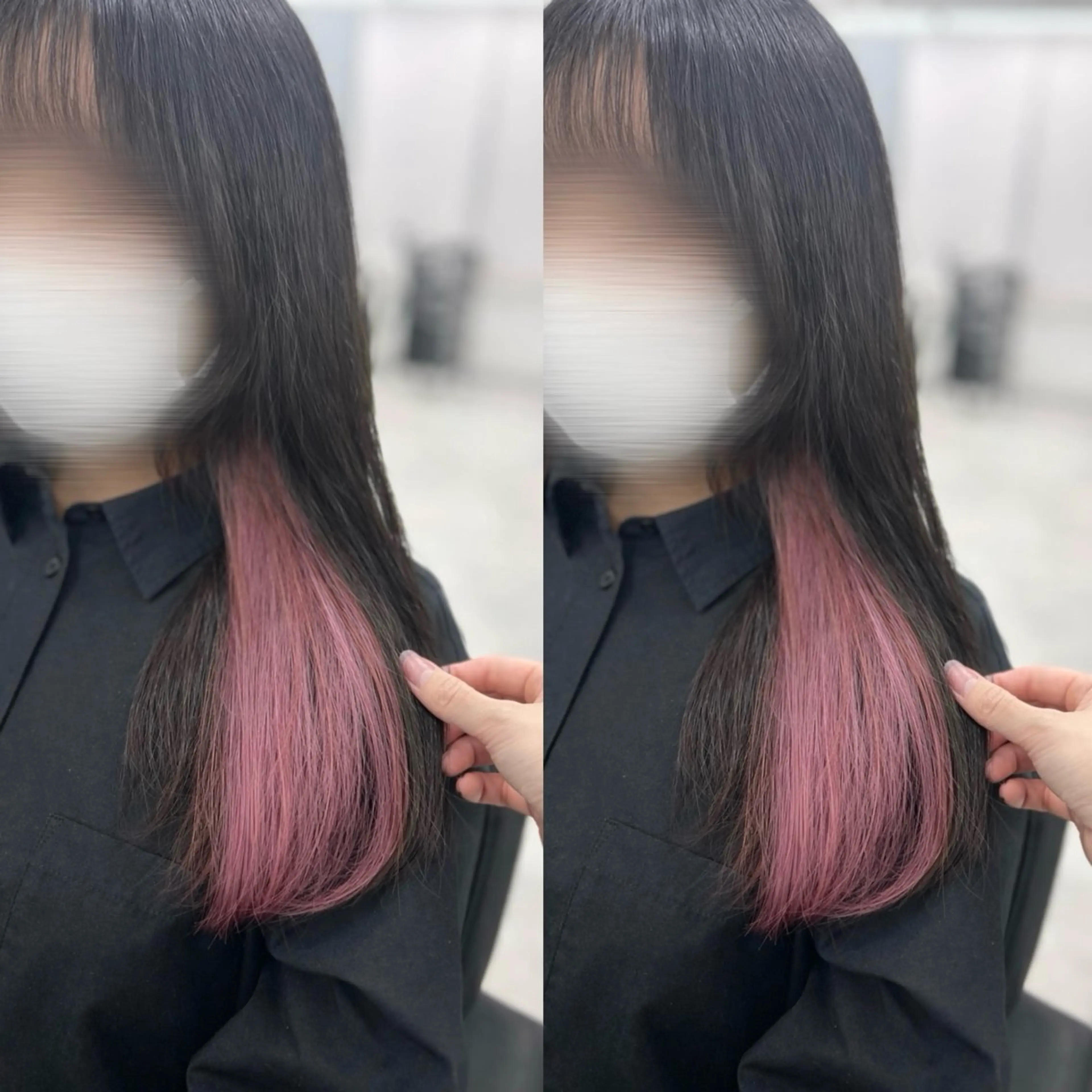 ロング カラー カット ヘアカラー トリートメント ハイトーン🎀 暖色系カラー🎀愛美のヘアスタイル