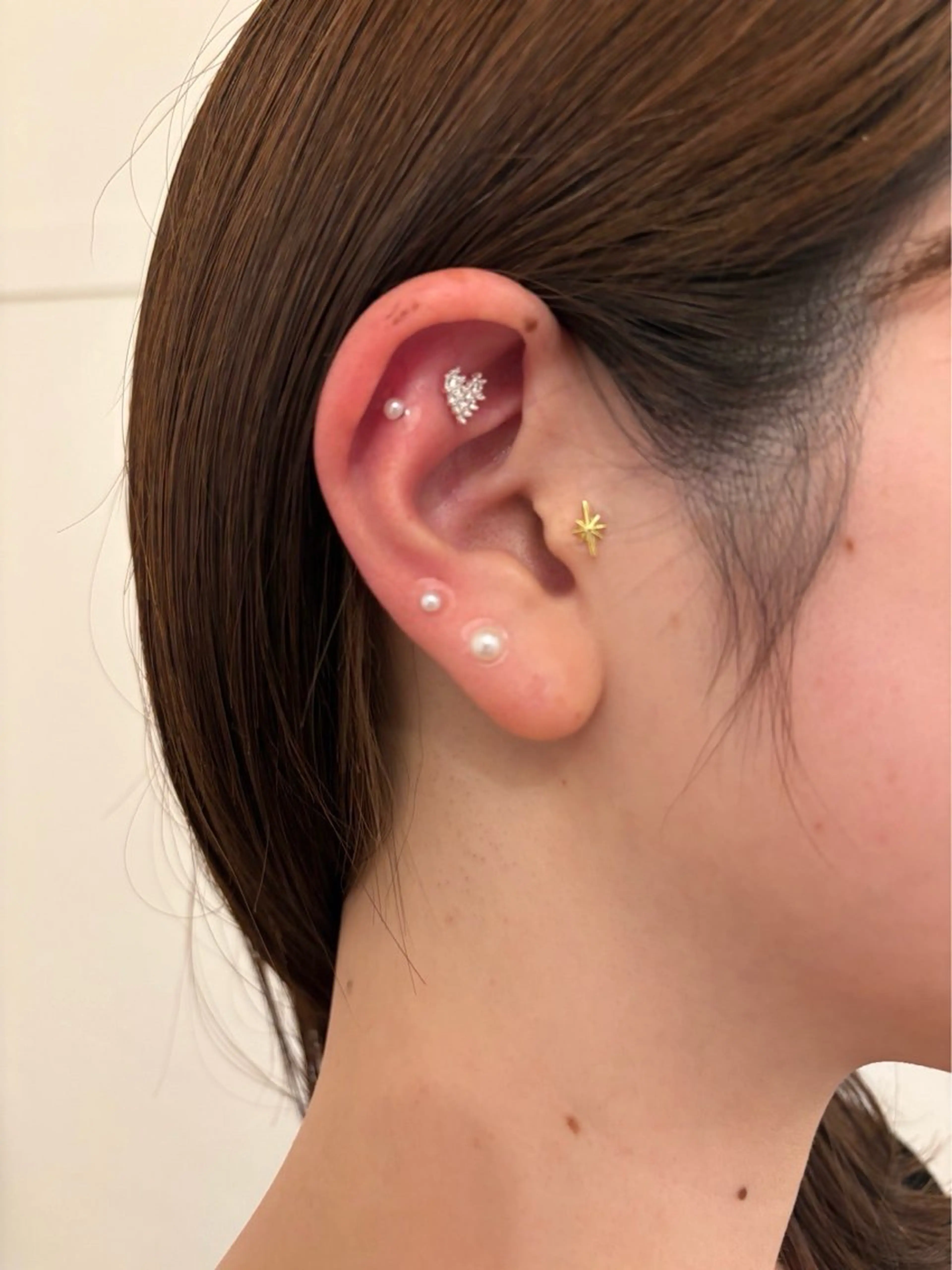 お悩みにあわせて👂【耳ツボジュエリー両耳12個👂🎀3900円】自分だけのデザインを❤️の写真