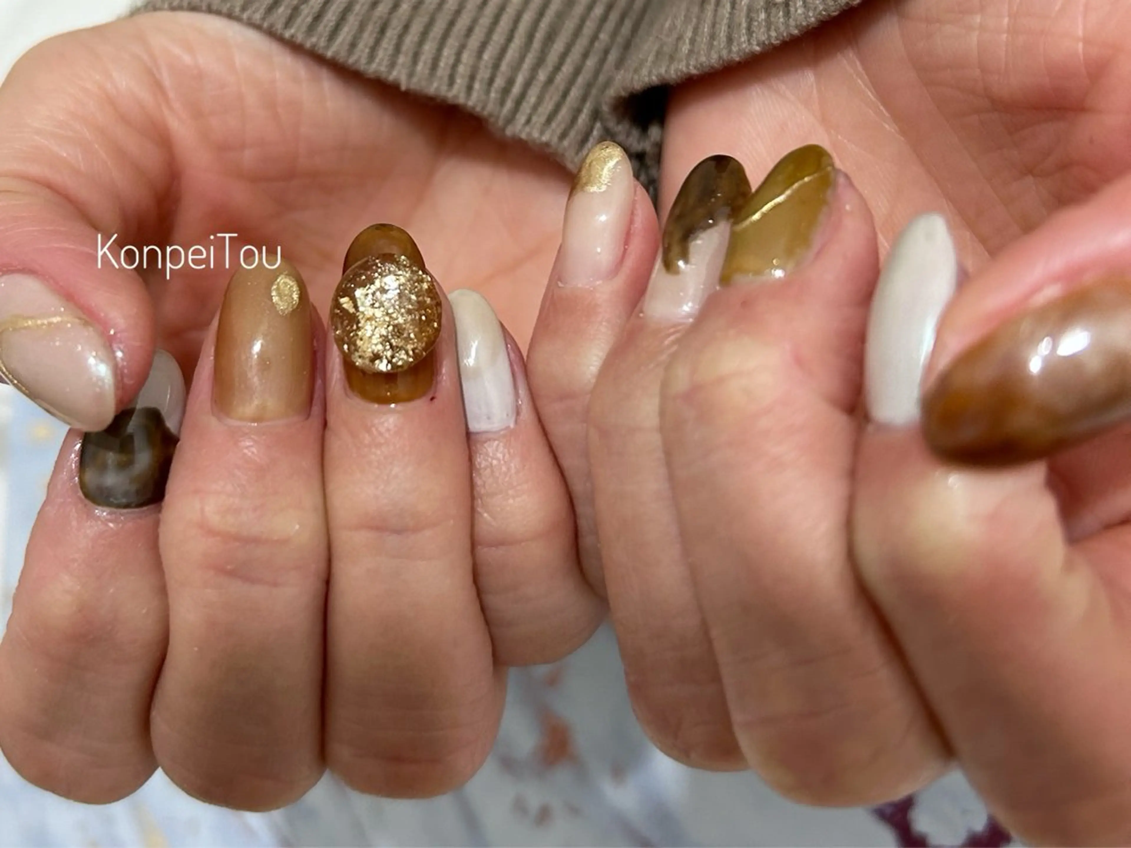 ネイル ハンドネイル おうちのネイルサロン　konpeiTou〜こんぺいとう〜所属・おうちのネイルサロン KonpeiTouのネイルデザイン