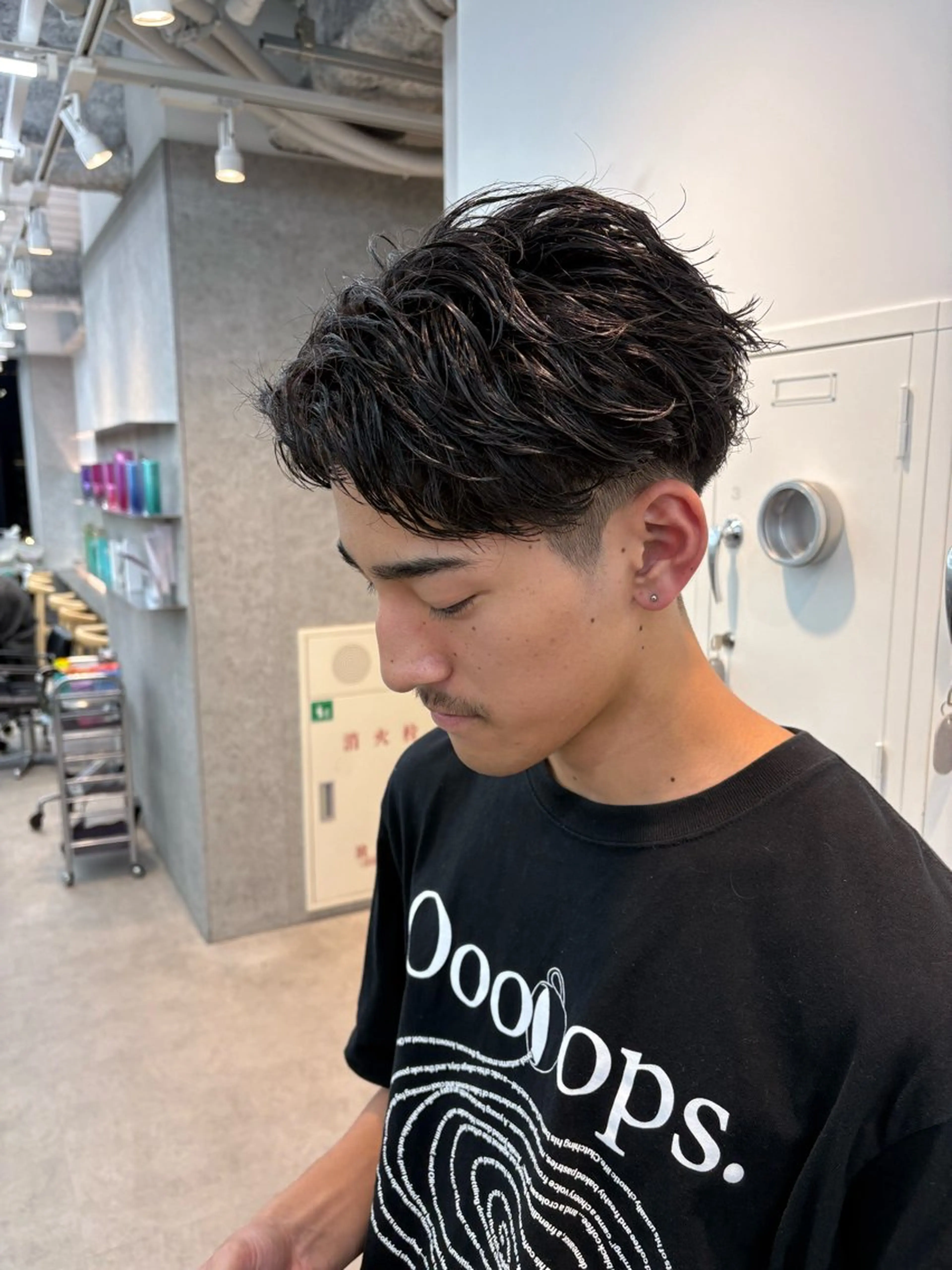 パーマ メンズ パーマ 🌀toa/波巻き✨ /メンズパーマ／栄のヘアスタイル