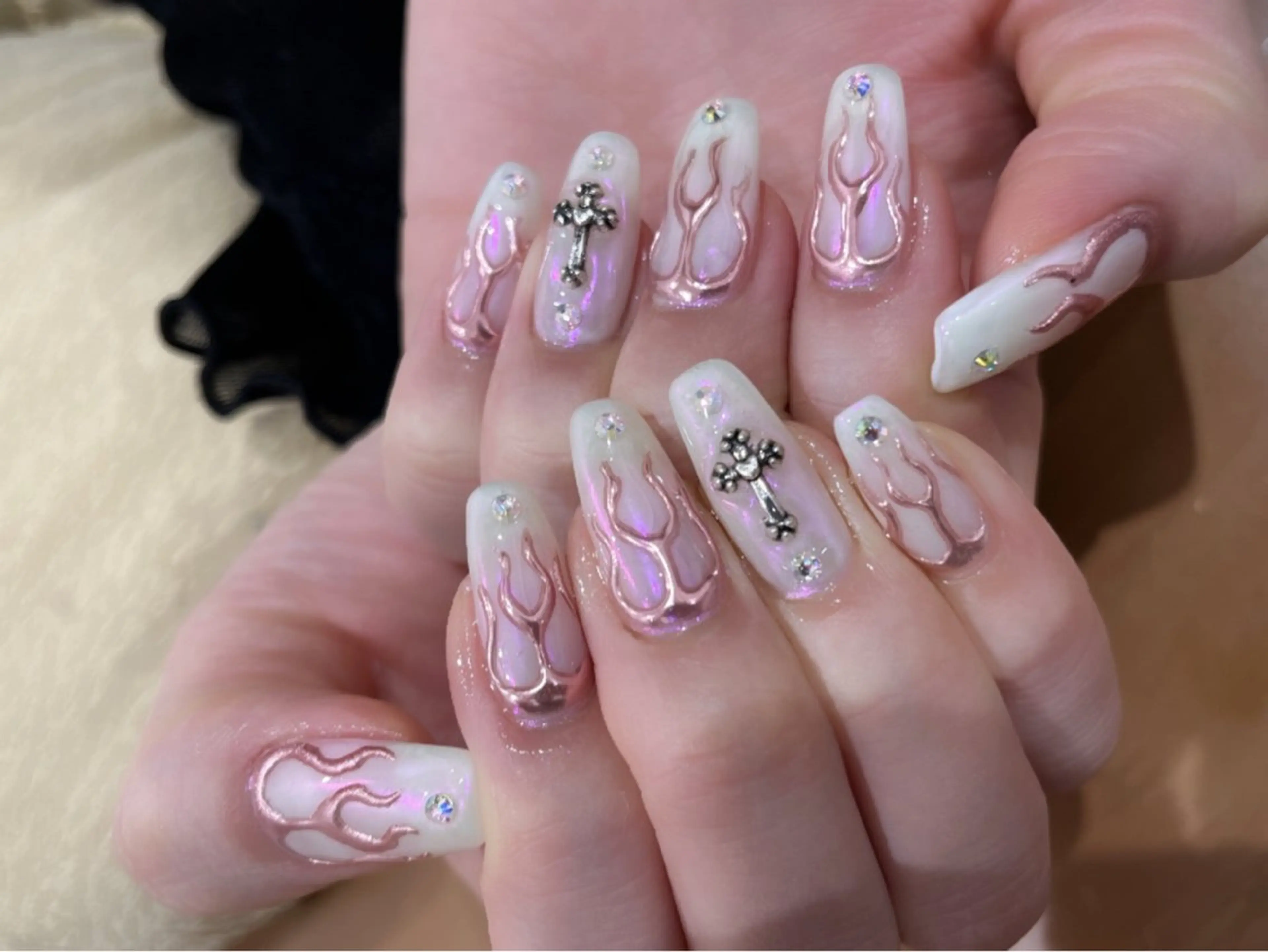 ネイル 持ち込み ハンドネイル 中川 愛理のネイルデザイン