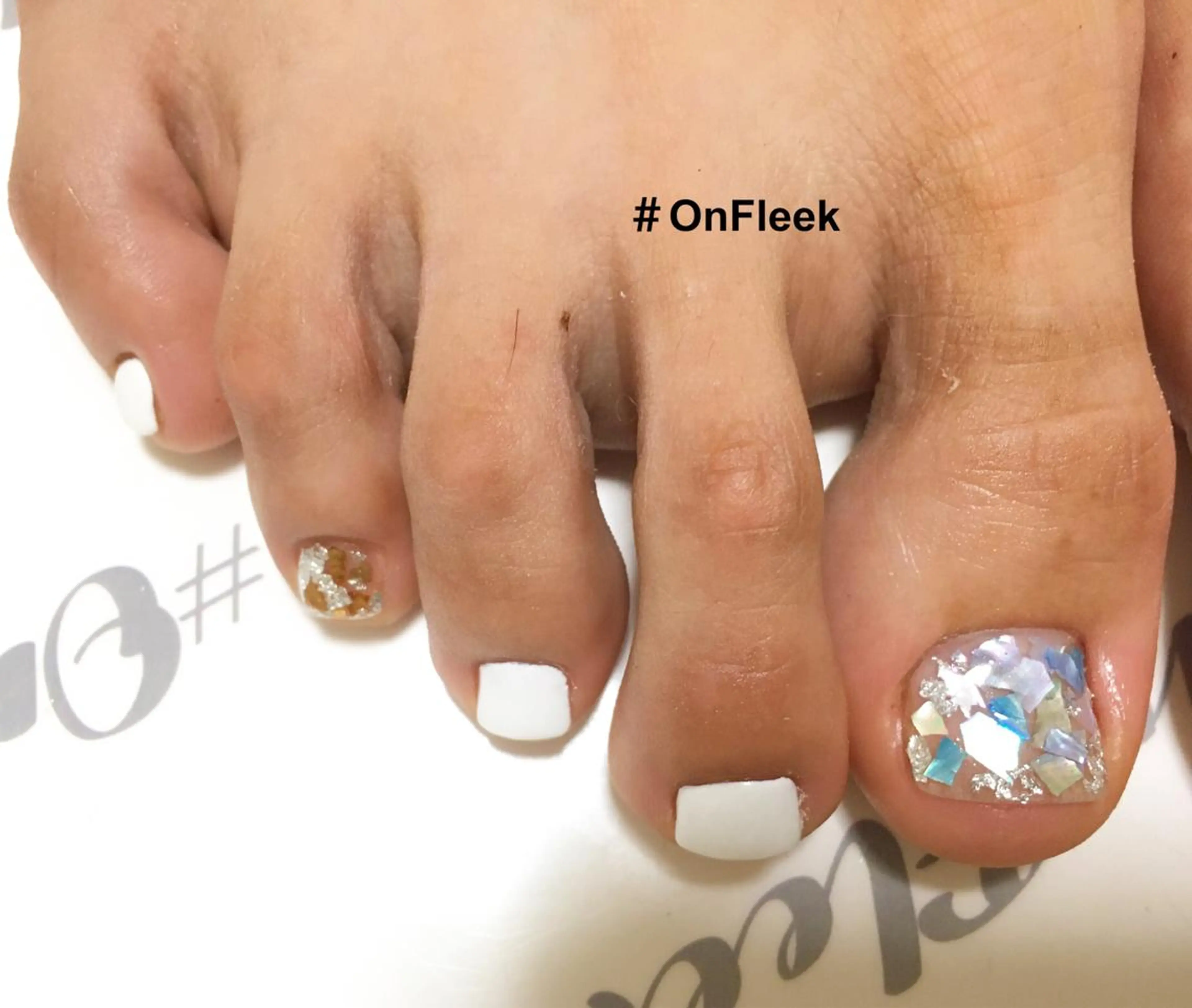 ネイル フットネイル NailSalon ＃OnFleekのネイルデザイン