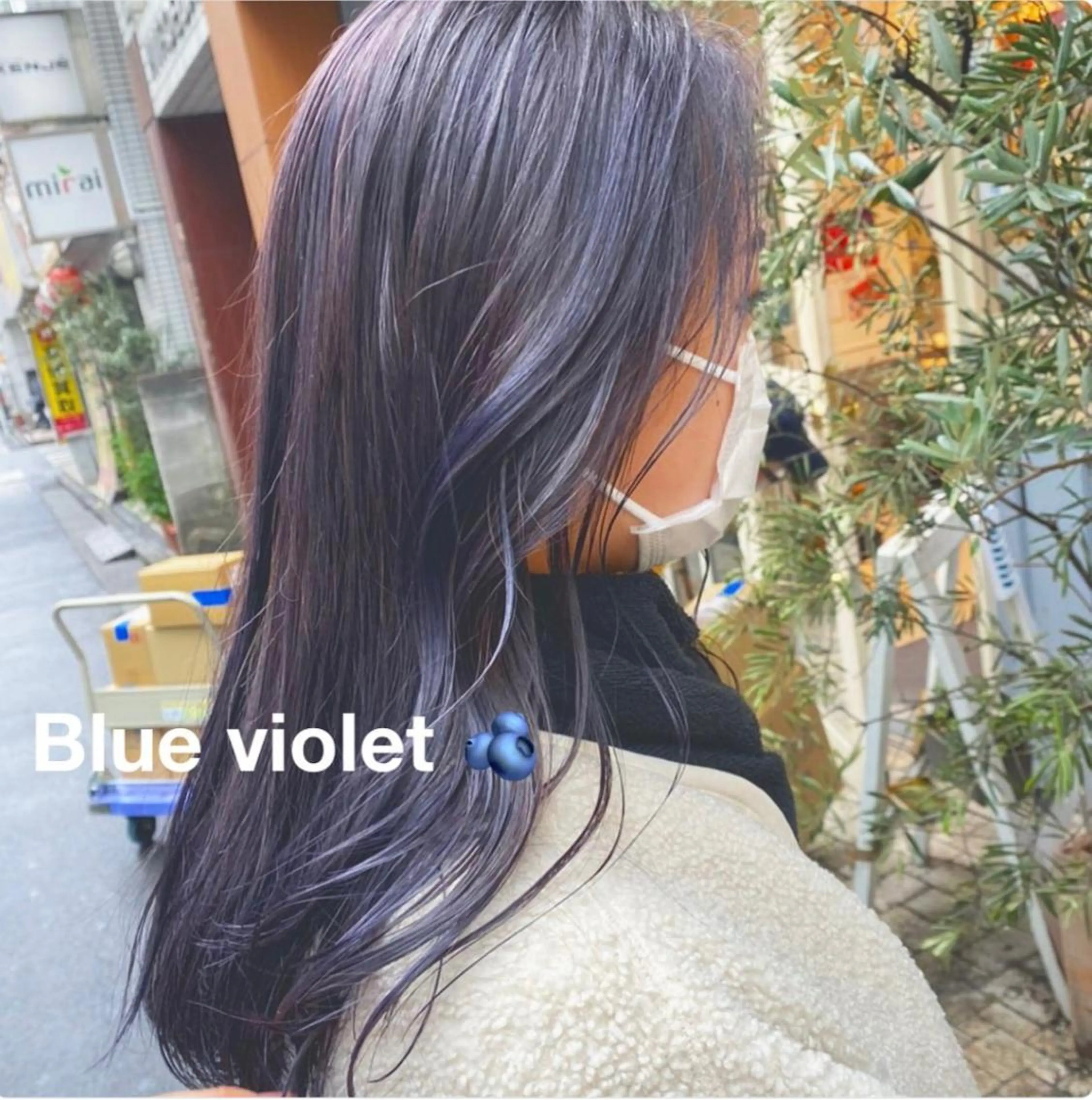 セミロング カラー ヘアアレンジ アッシュ ブリーチ ブルーカラー ブリーチなしカラー ヘアカラー ハイトーンピンク🍑 ブリーチ🍑RINAのヘアスタイル