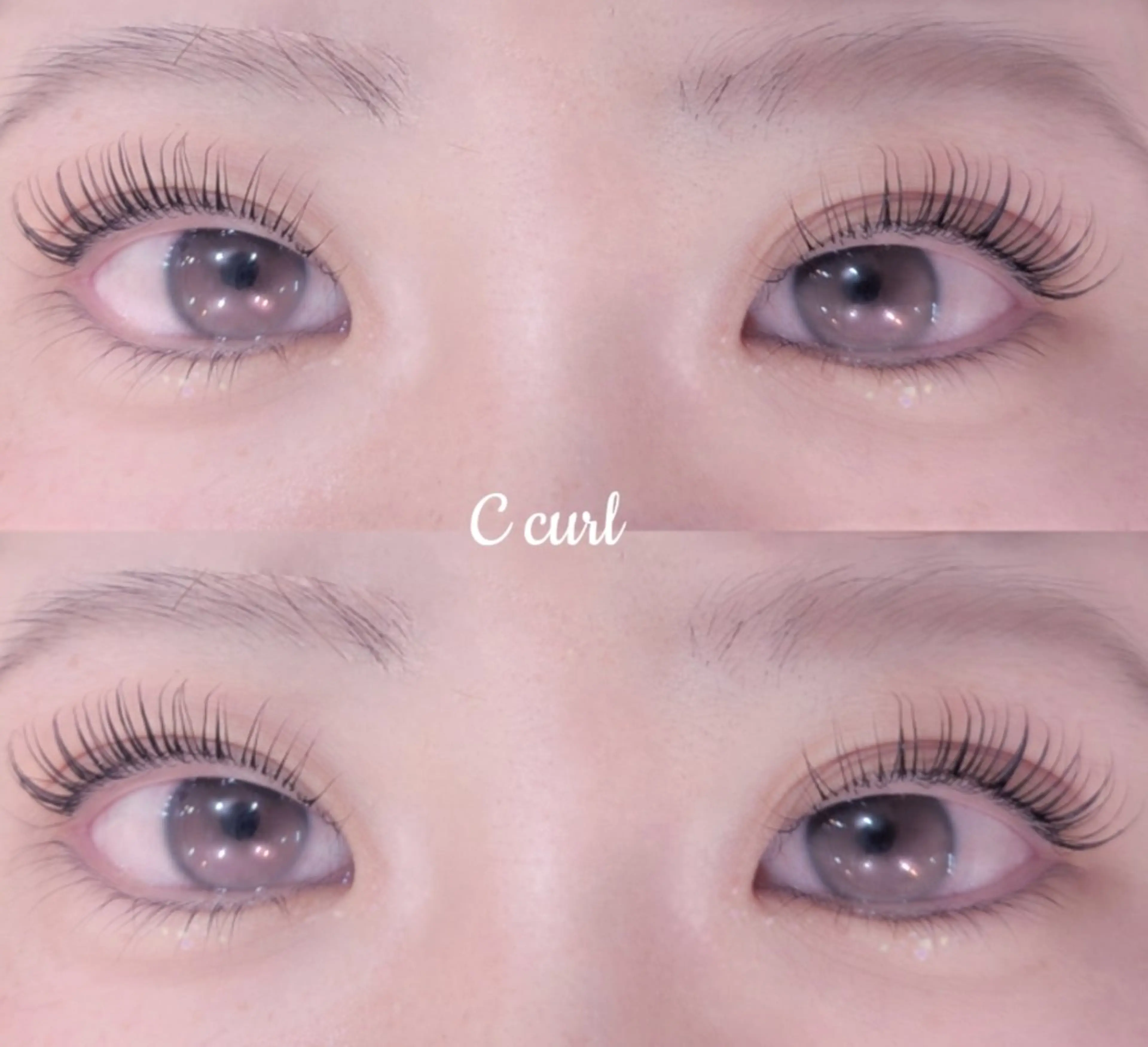 マツエク・マツパ Cカール 一重×まつ毛パーマ eyelashZen RINGO︎🤍のマツエク・マツパデザイン