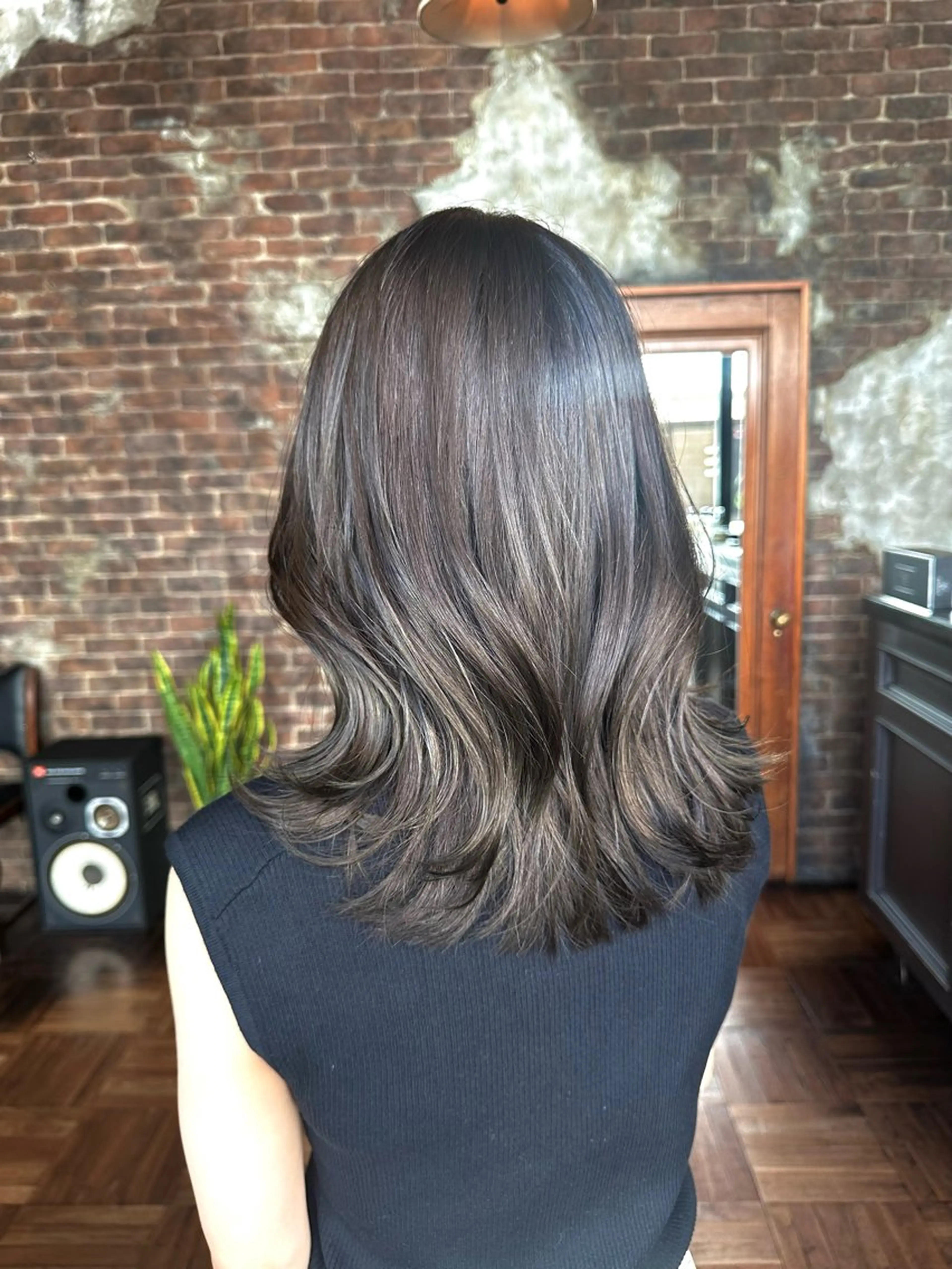 ミディアム カラー カット ヘアカラー トリートメント ヘッドスパ 韓国レイヤー✨ yasuko銀座のヘアスタイル