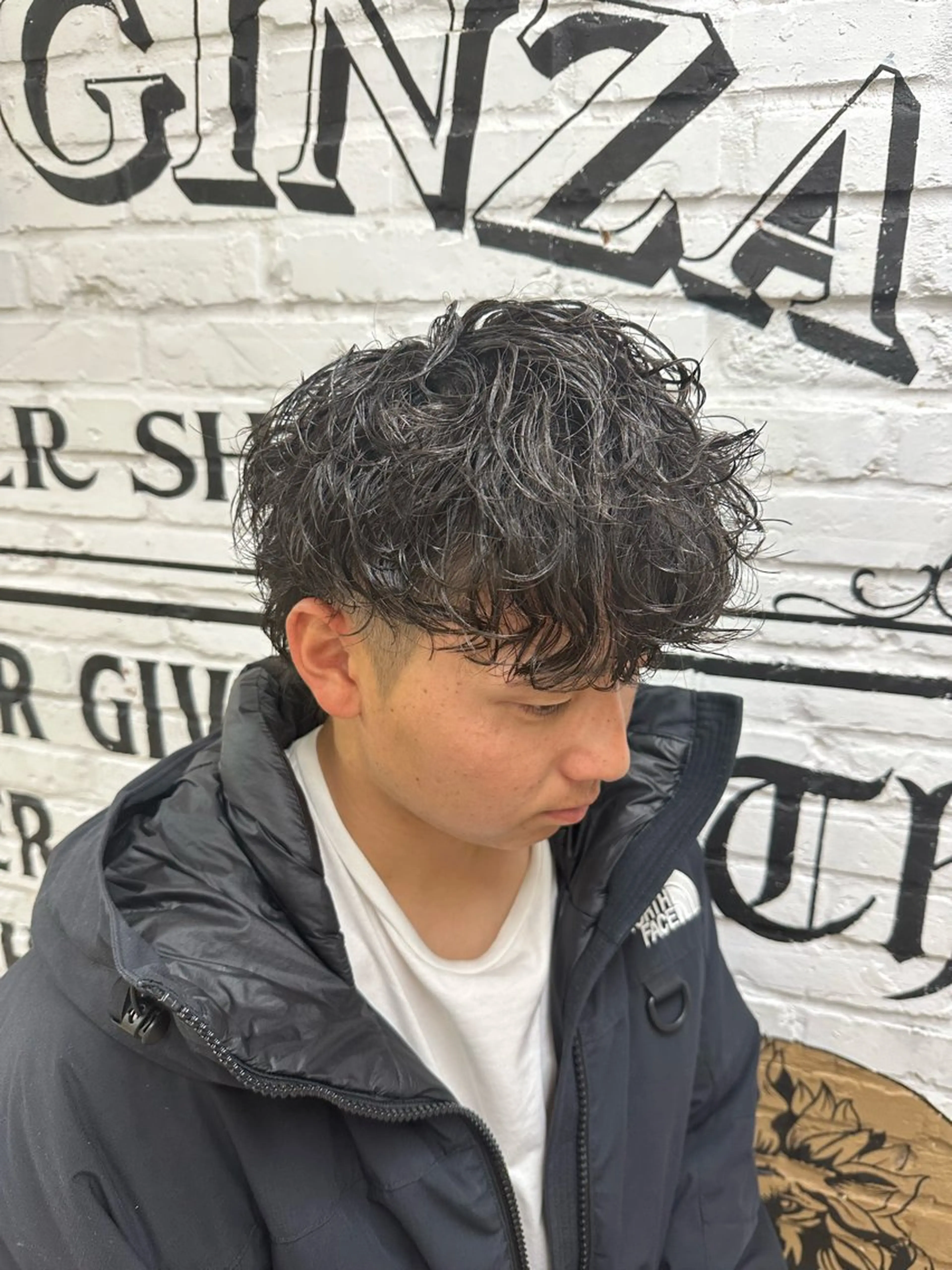 ミディアム パーマ 菅原 大空のヘアスタイル