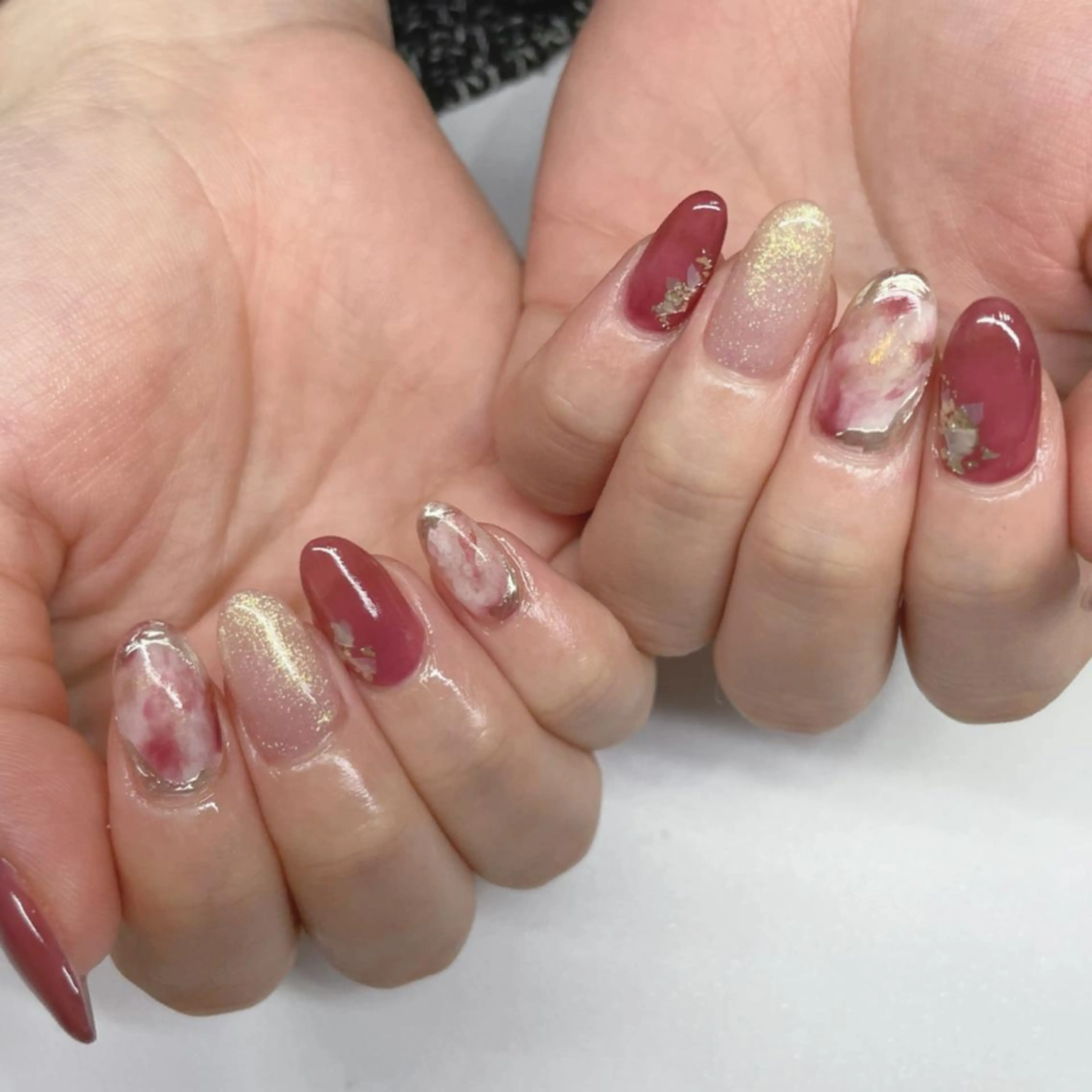 ネイル ジェルネイル グラデーション 持ち込み ニュアンスネイル オフィスネイル Lety total beautyのネイルデザイン