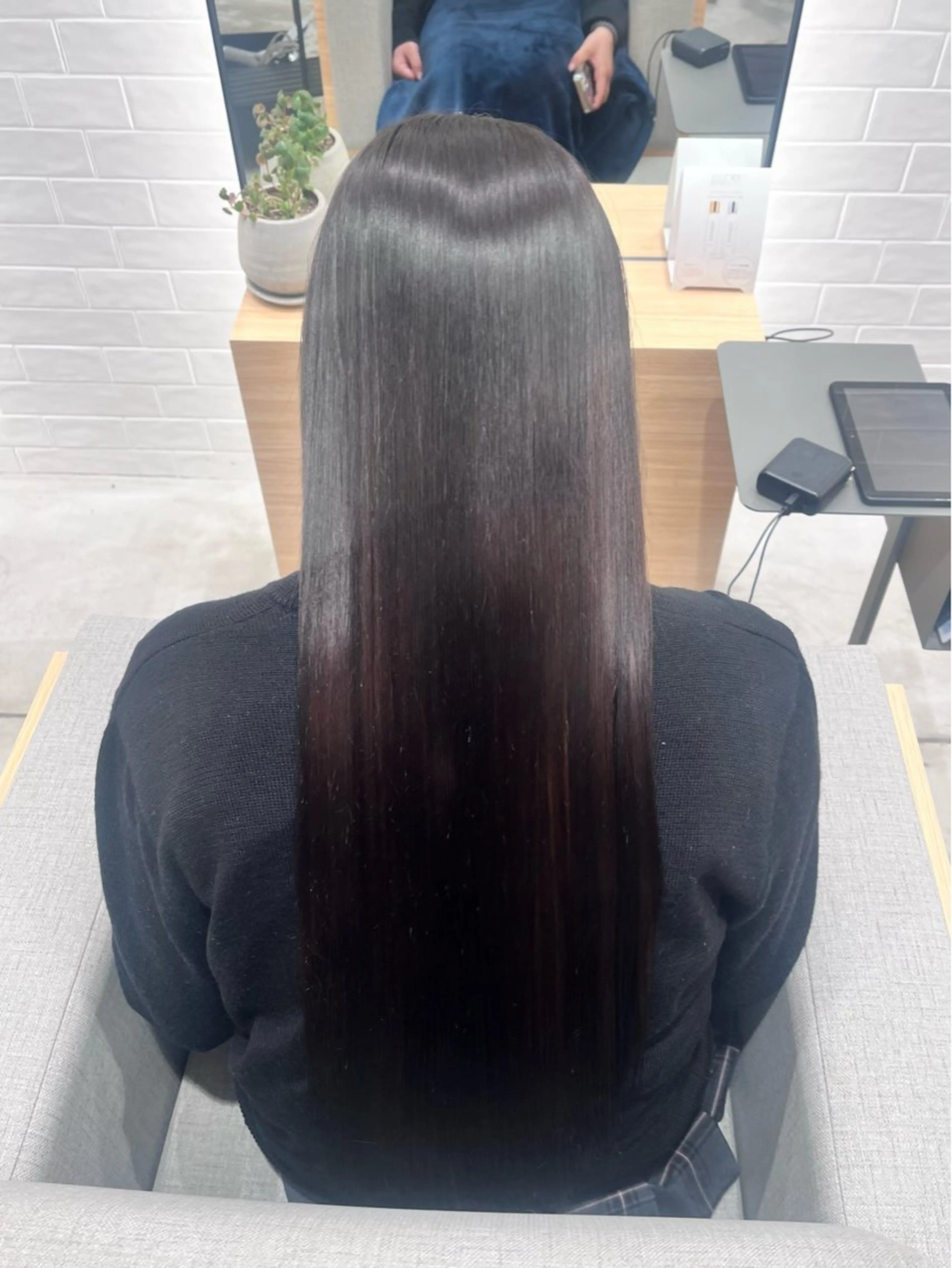 ロング パーマ 縮毛矯正 トリートメント stair:case 💖大類舞衣子💖のヘアスタイル