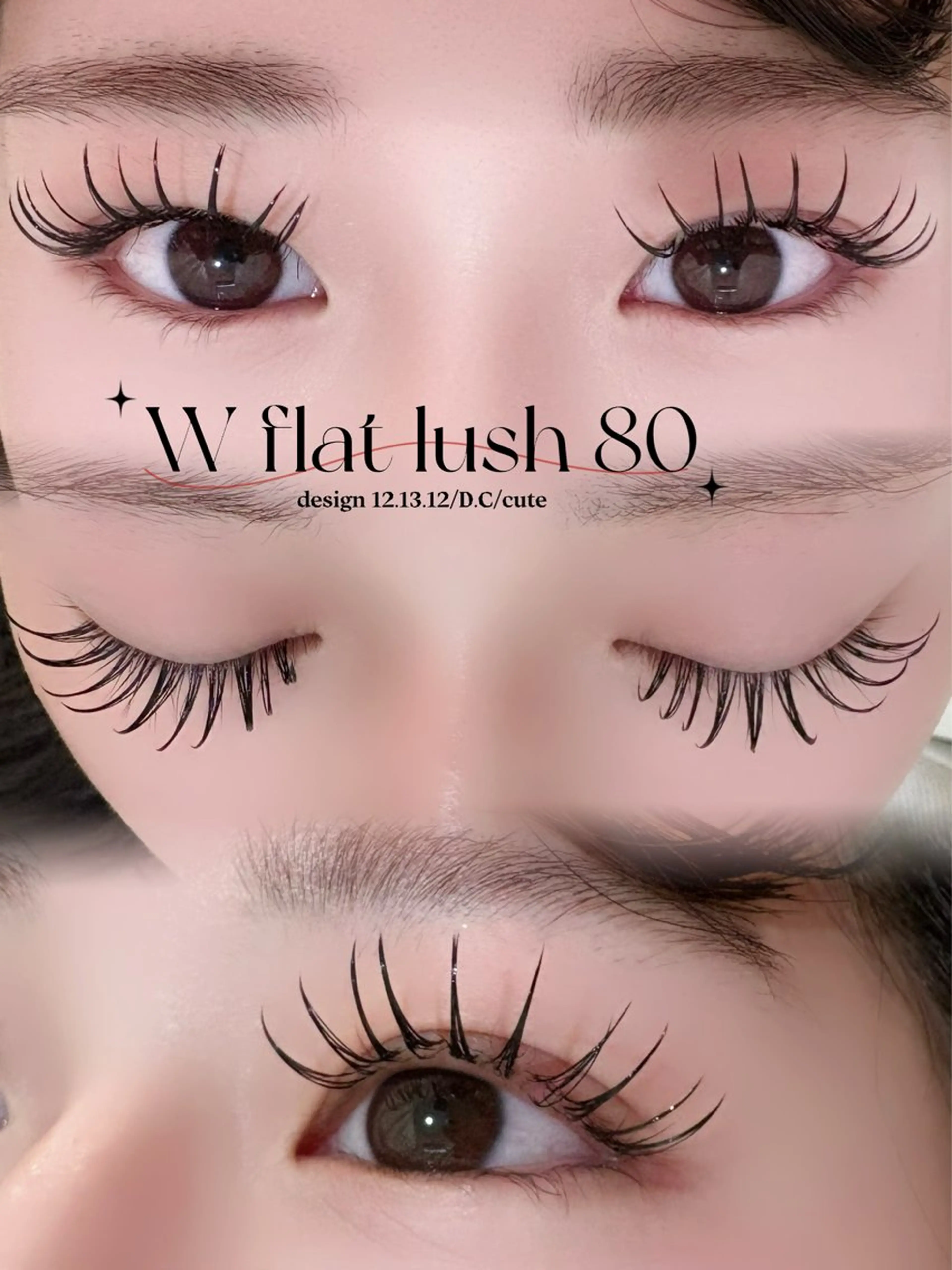 マツエク・マツパ フラットラッシュ CLULUN倉敷店 kawate🌵のマツエク・マツパデザイン