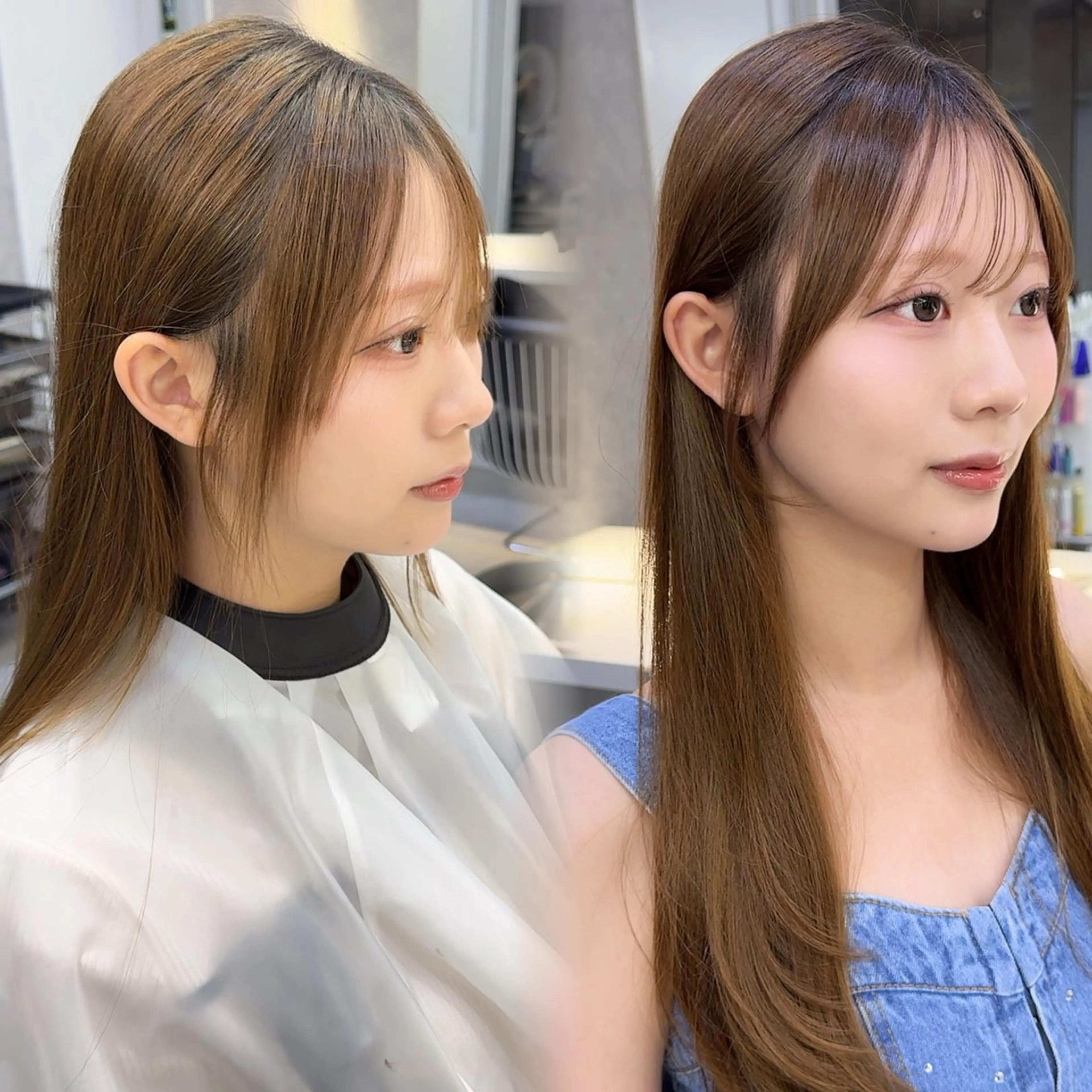 セミロング レイヤーと顔まわり 大好き❣️関口拓馬のヘアスタイル