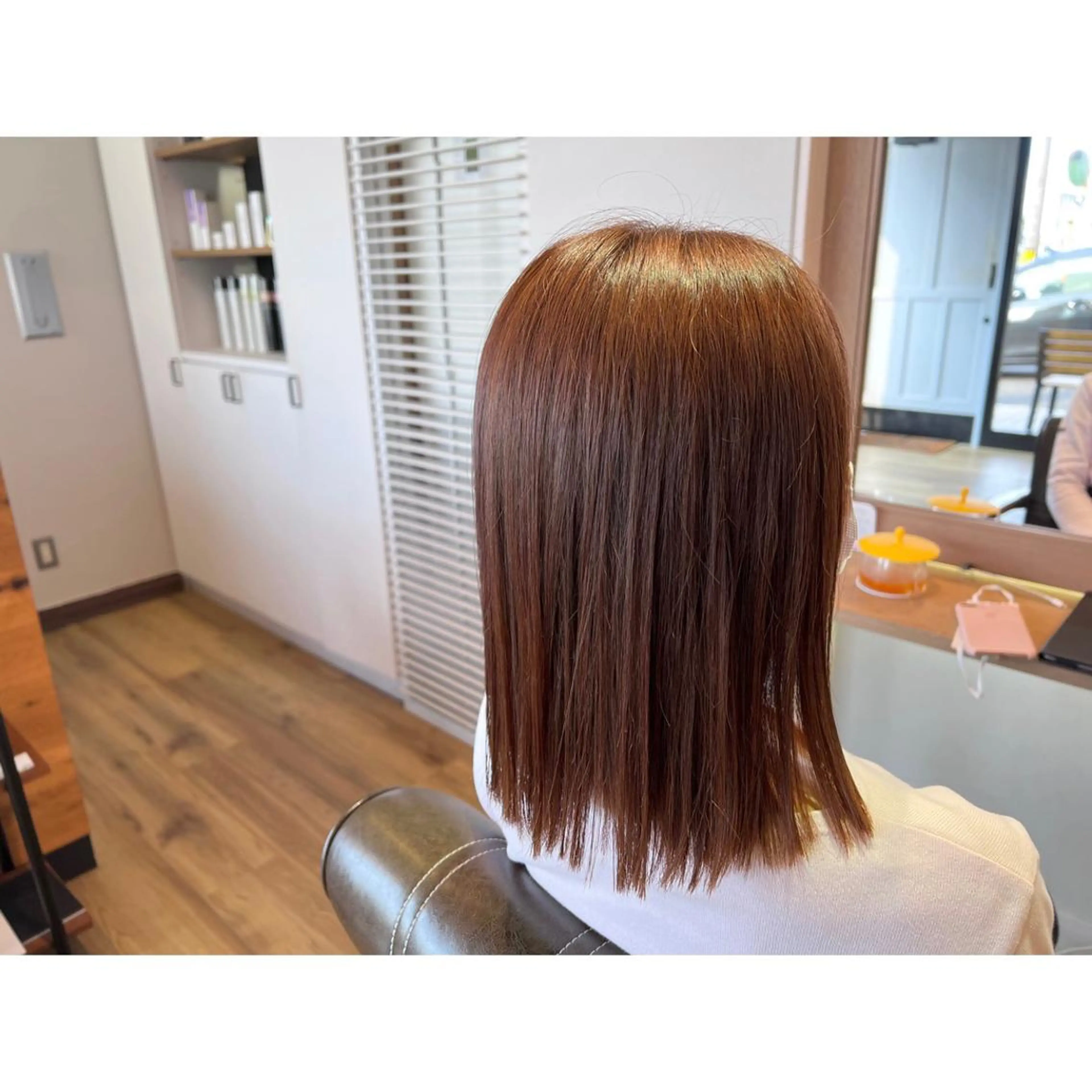 ミディアム カラー ピンクカラー ヘアカラー トリートメント ツキダテ ユイのヘアスタイル