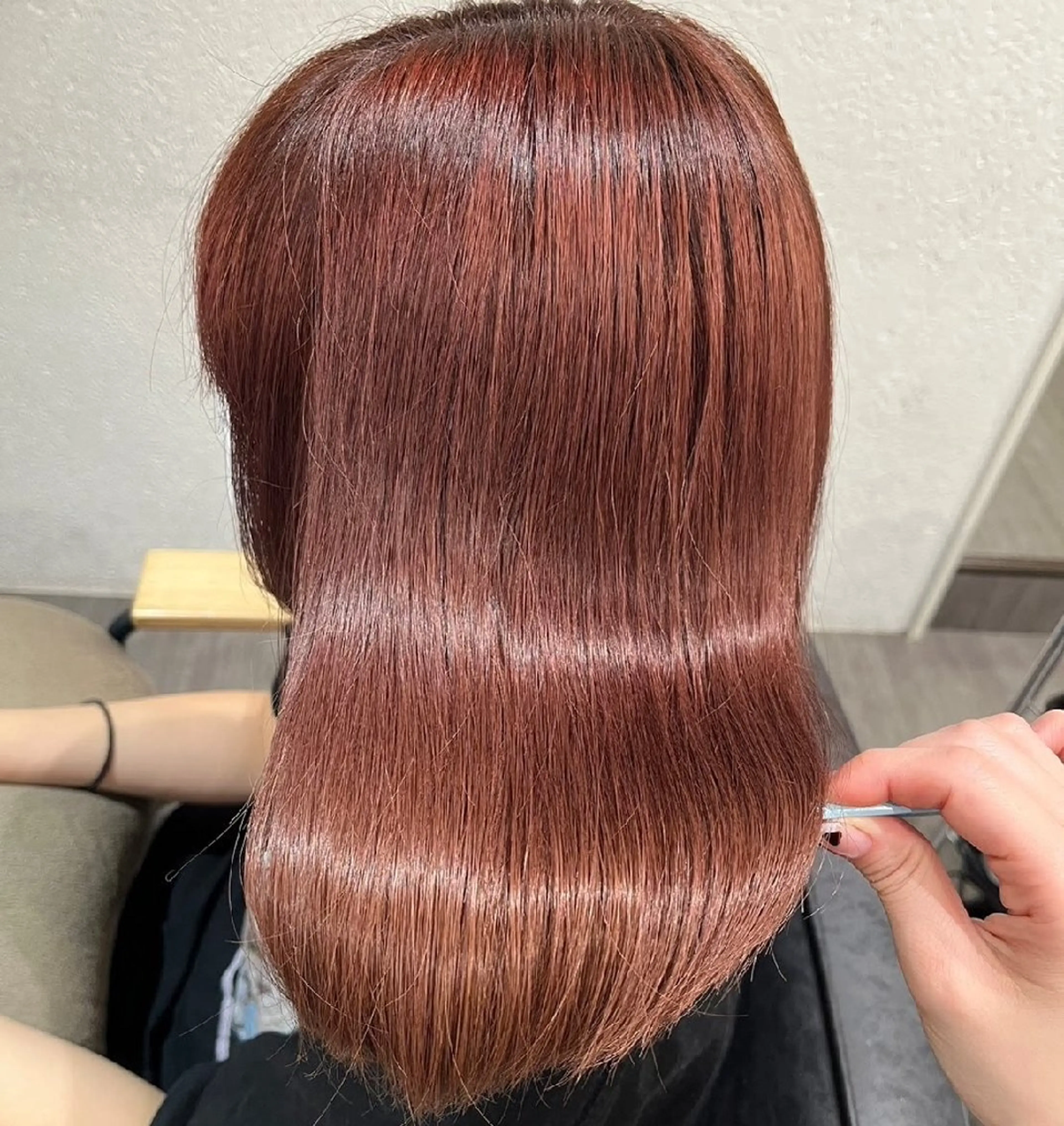 カラー ヘアカラー トリートメント 暖色🍎透明感カラー 🩵小林かりんのヘアスタイル