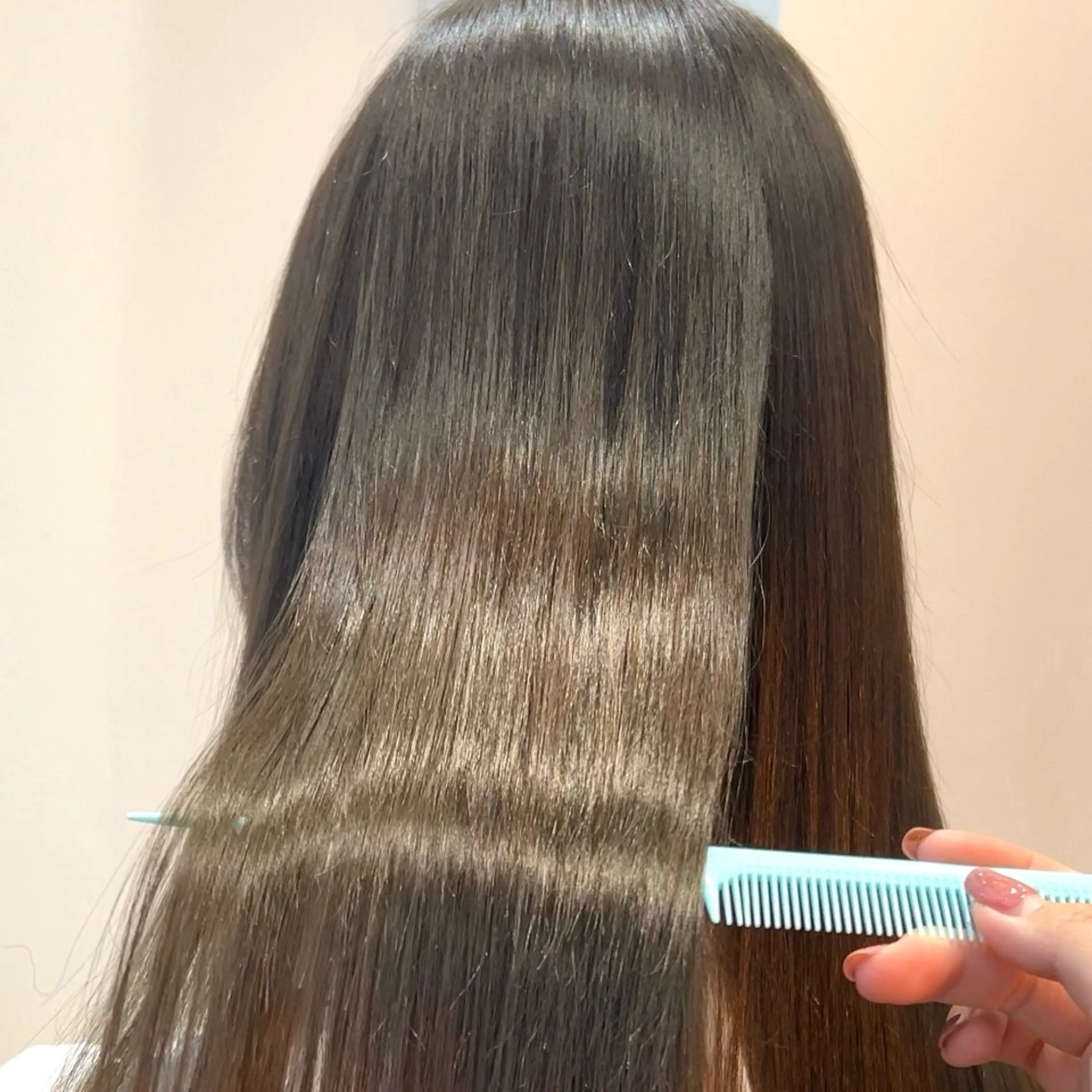 ロング カラー ロング 縮毛矯正 カット ヘアカラー 縮毛矯正 トリートメント ボブ/くびれボブ/ 髪質改善/Ru-kaのヘアスタイル