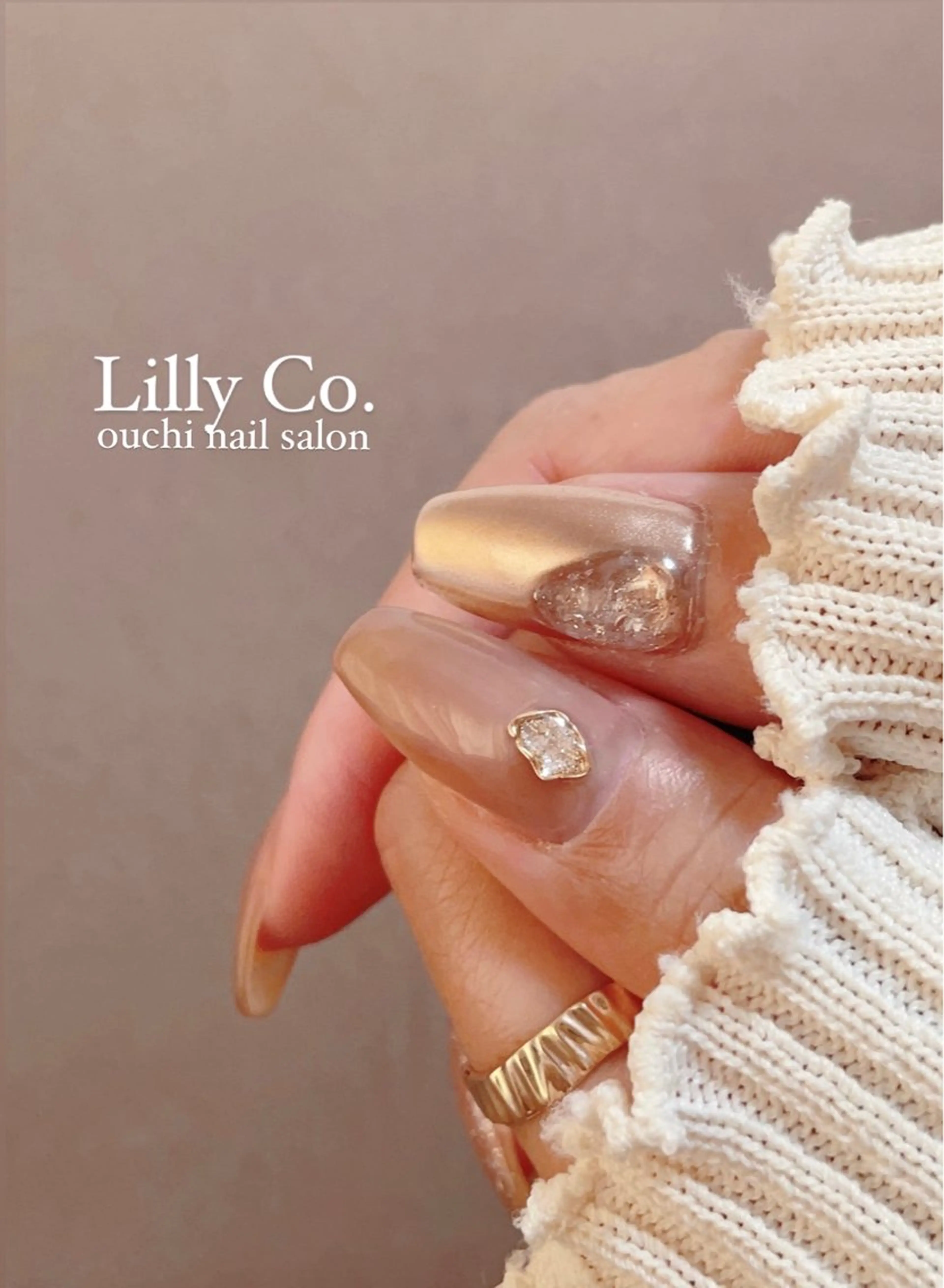 ネイル キラキラネイル ハンドネイル ハンドケア Lilly Co.のネイルデザイン