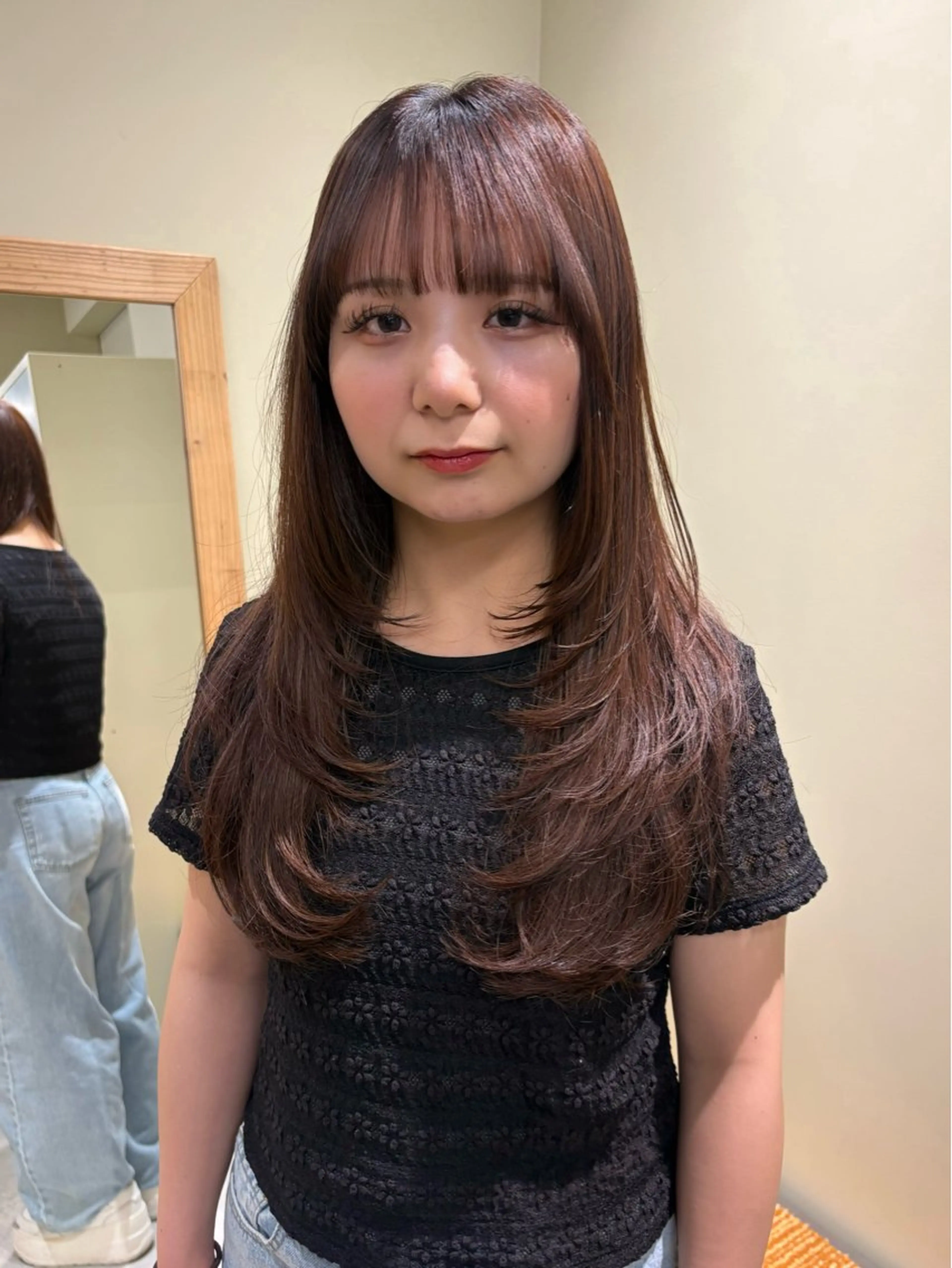 ロング レイヤーカット カット 森住 優香のヘアスタイル