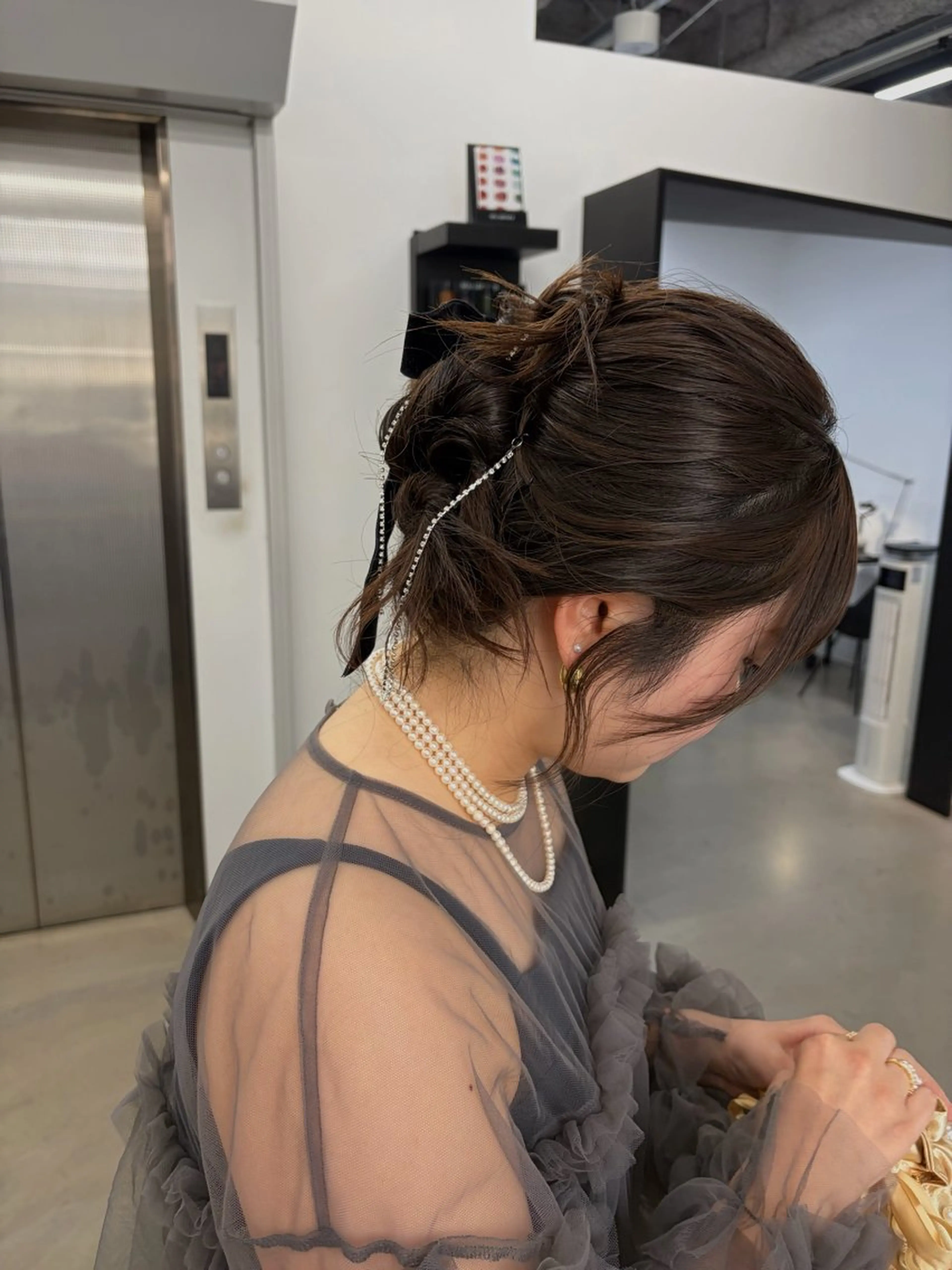 ロング ヘアセット Nico☺︎🎀YU パーマ/ブリーチのヘアスタイル