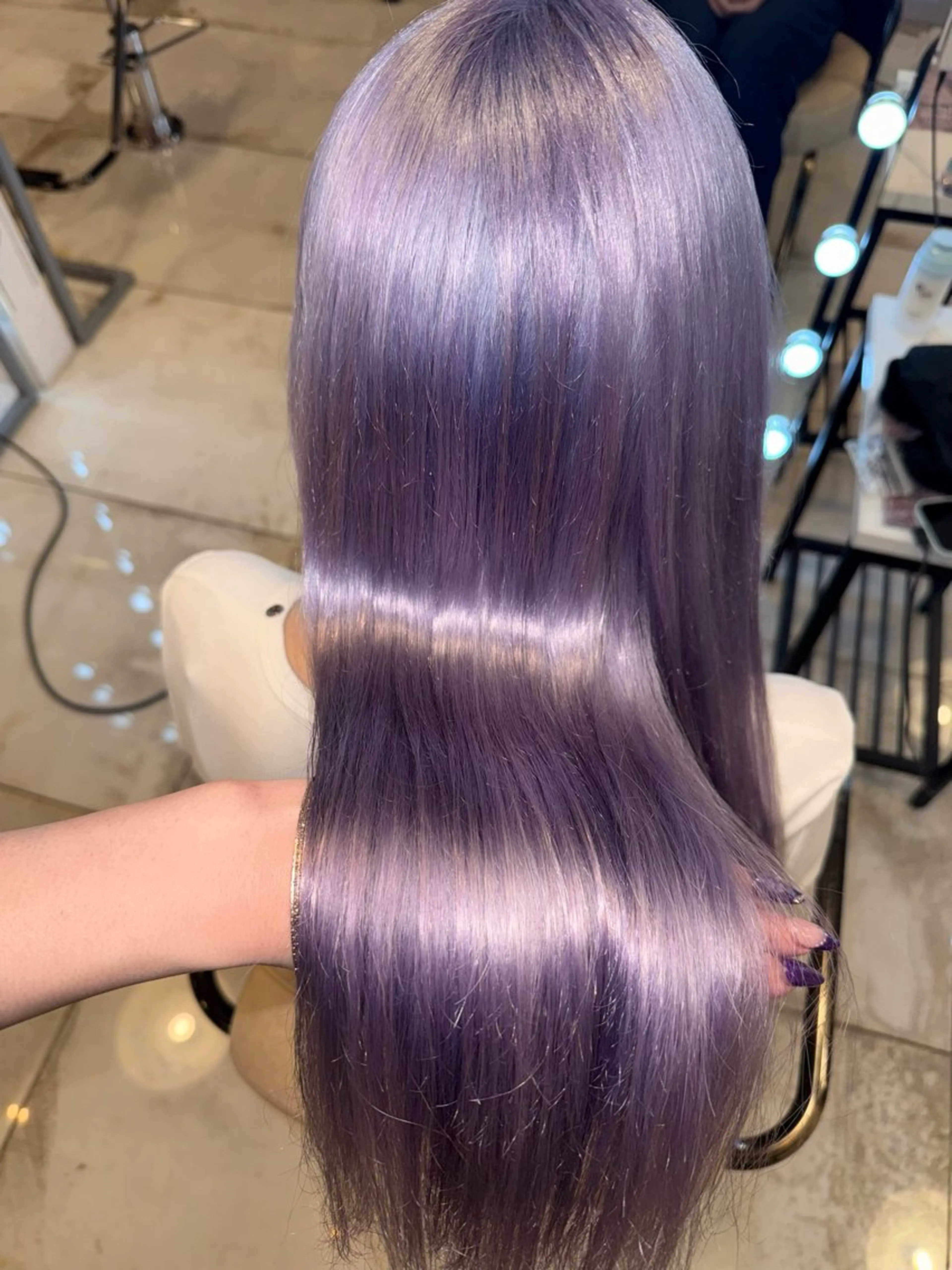 ロング カラー ヘアカラー トリートメント ヘッドスパ ヘアセット HARUNA/原宿/ デザイン/カットのヘアスタイル