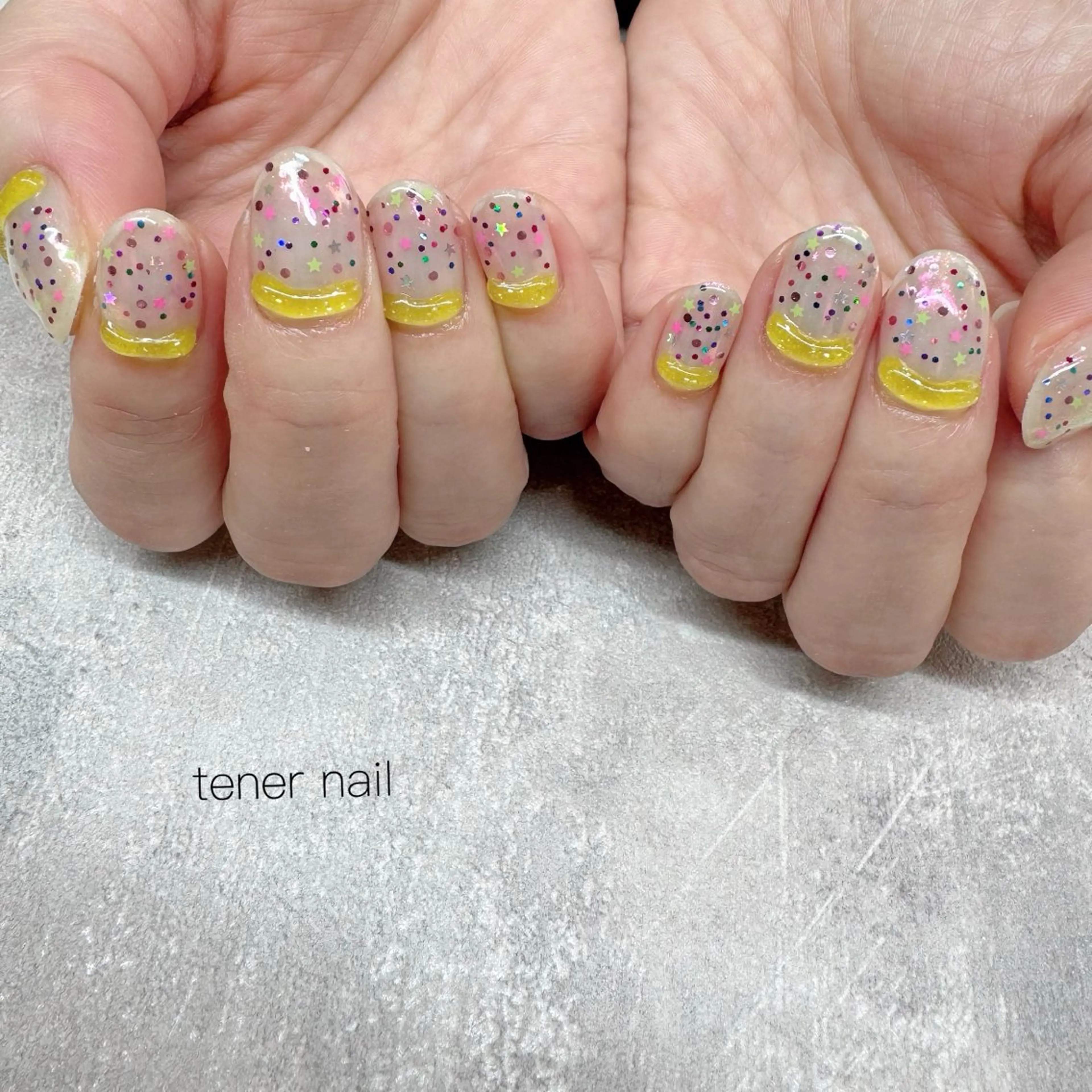 ネイル アートネイル クリアネイル キラキラネイル ぷっくりネイル ハンドネイル tener  nail  テネルネイル所属・テネルネイル tener nailのネイルデザイン