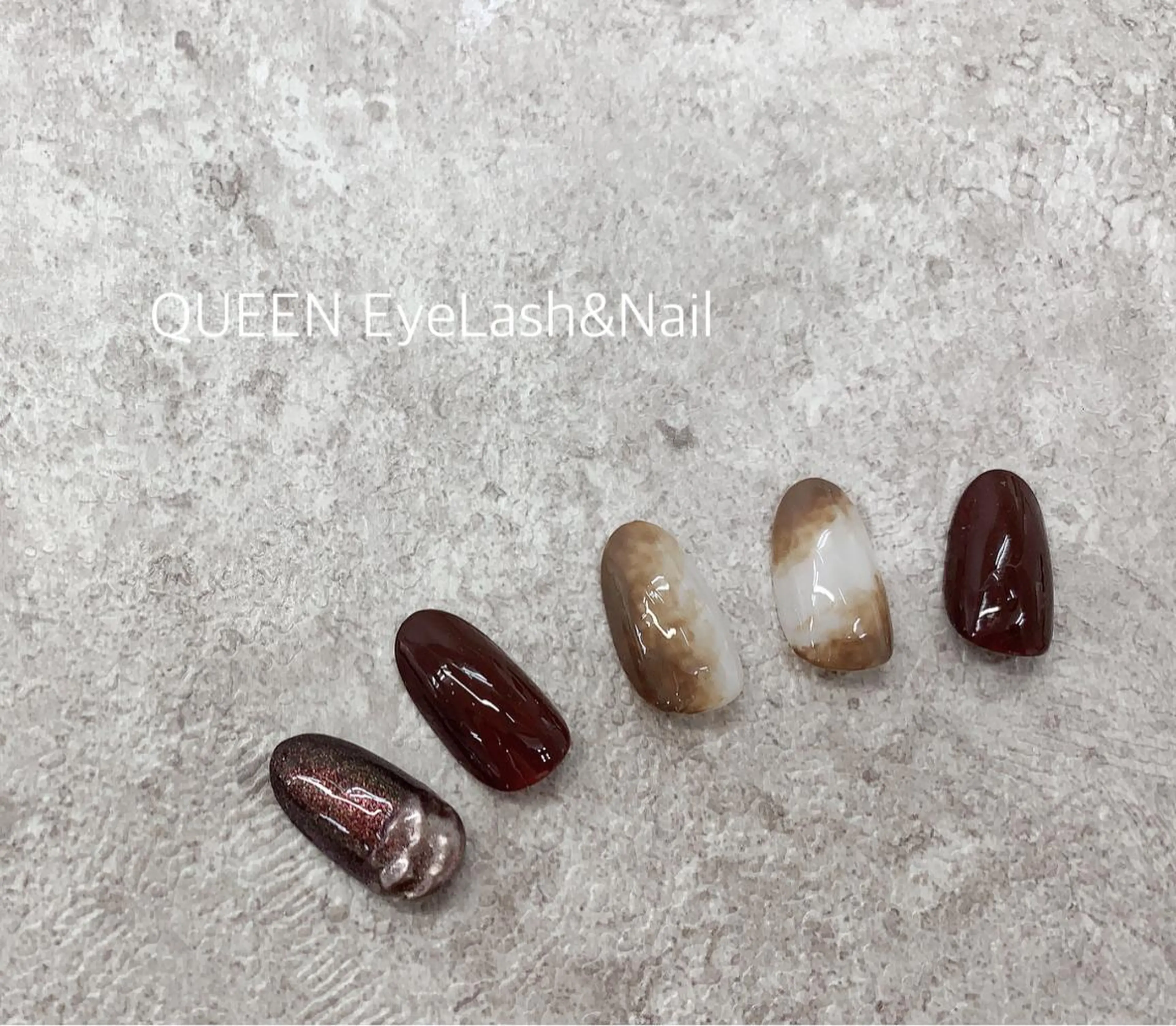 ミディアム カラー ネイル ハンドネイル Bloom Nail 桜井のネイルデザイン