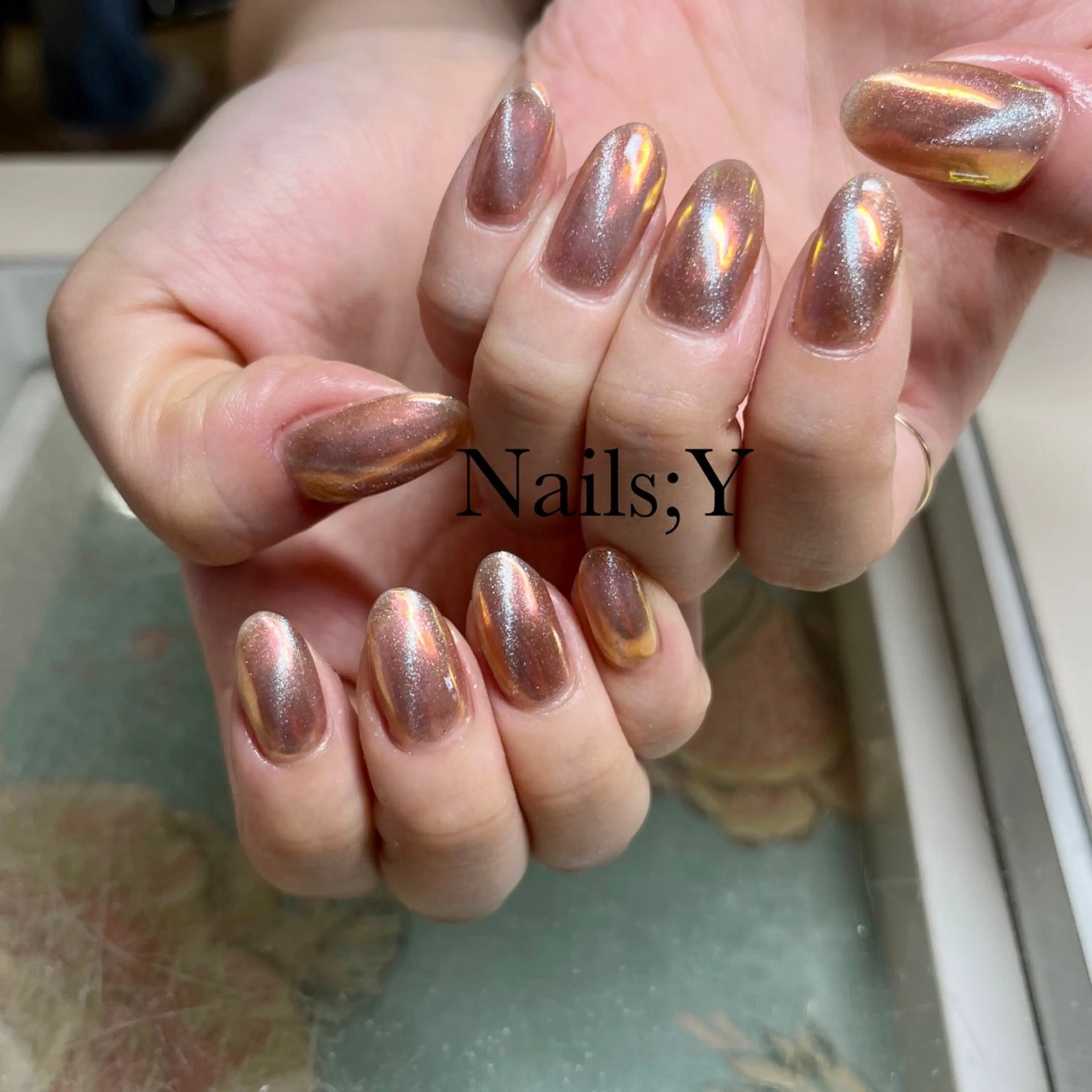 ネイル オーロラネイル マグネットネイル yo koのネイルデザイン