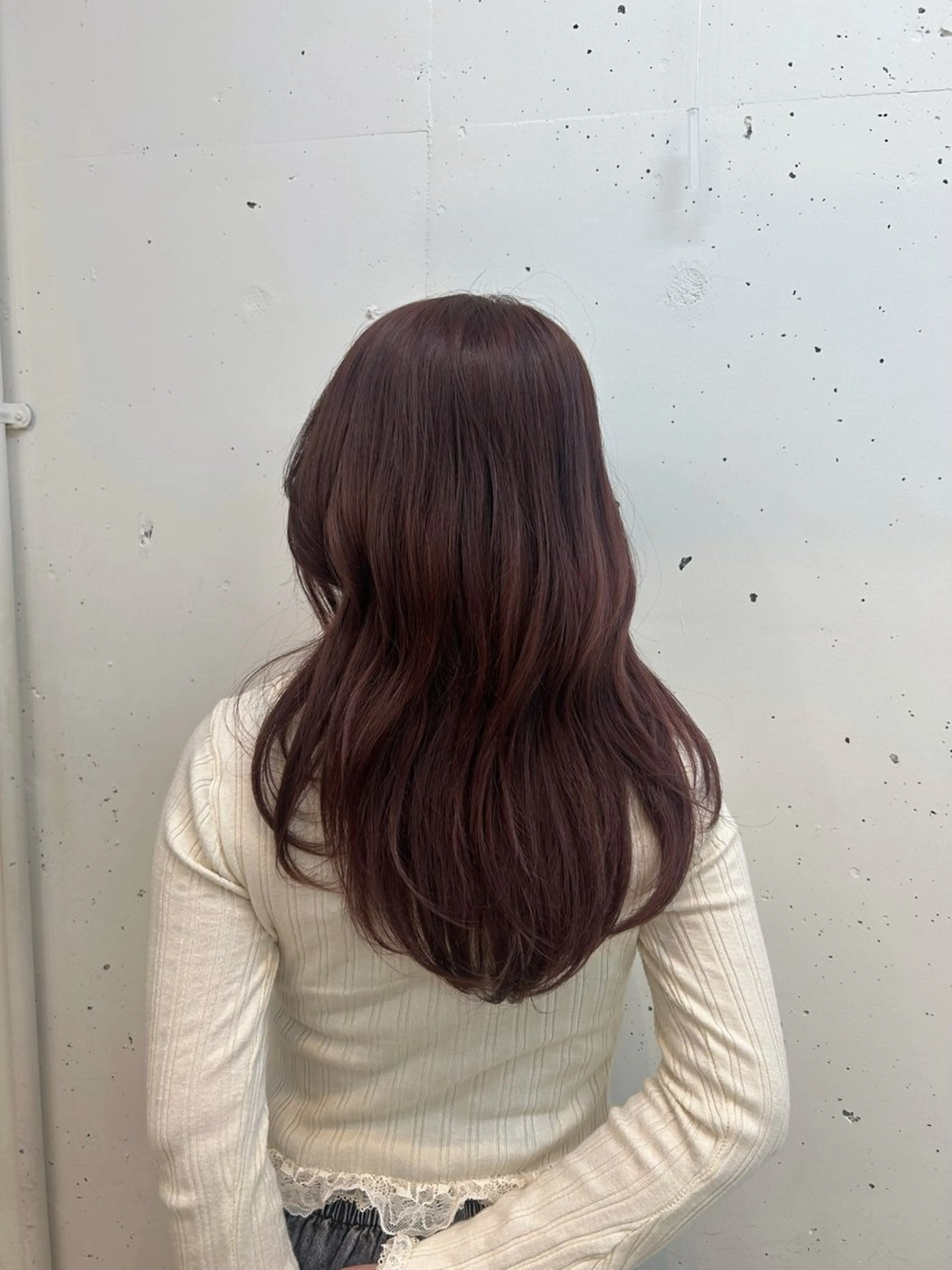 ロング ピンクブラウン ヘアカラー 須藤 りかのヘアスタイル