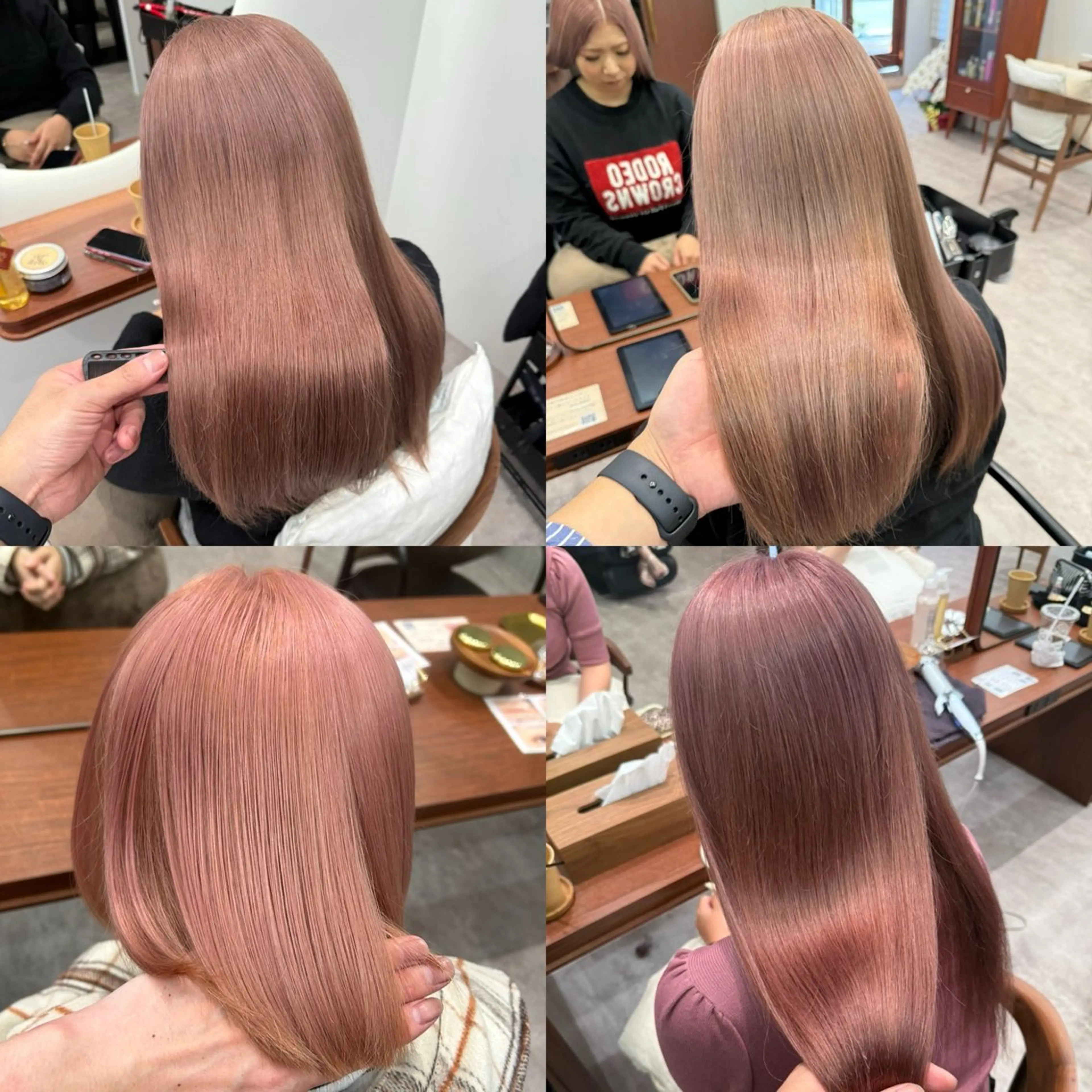 セミロング ボブ ハッシュカット 髪質改善 韓国風ヘア レイヤーカット カット ヘアカラー トリートメント 立川✨ブリーチ/ ケアブリーチ✨のヘアスタイル