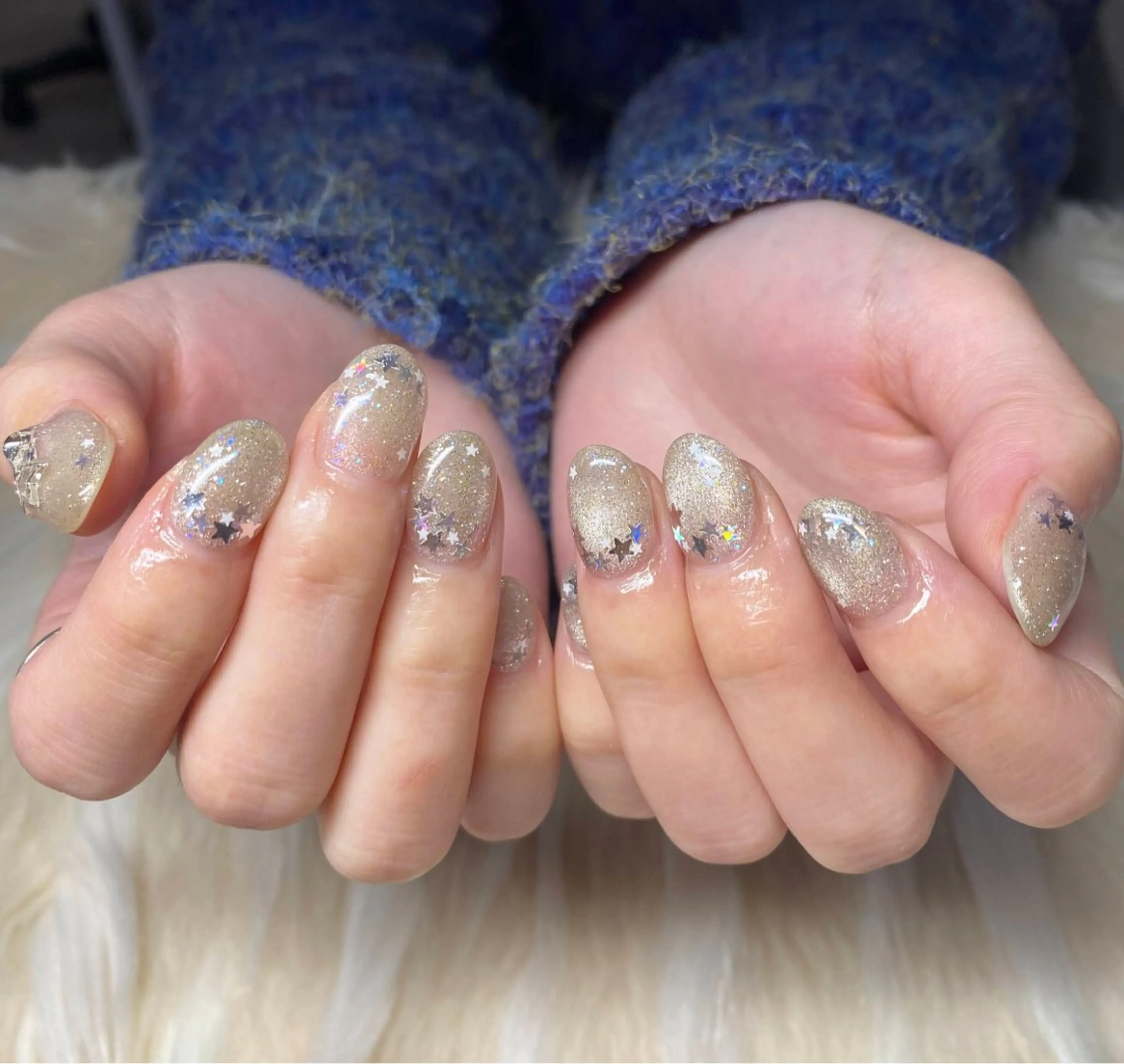 ネイル 長さ出し フラッシュネイル フレンチネイル ジェルネイル グラデーション ハンドネイル Nail&eye Belire 新宿のネイルデザイン