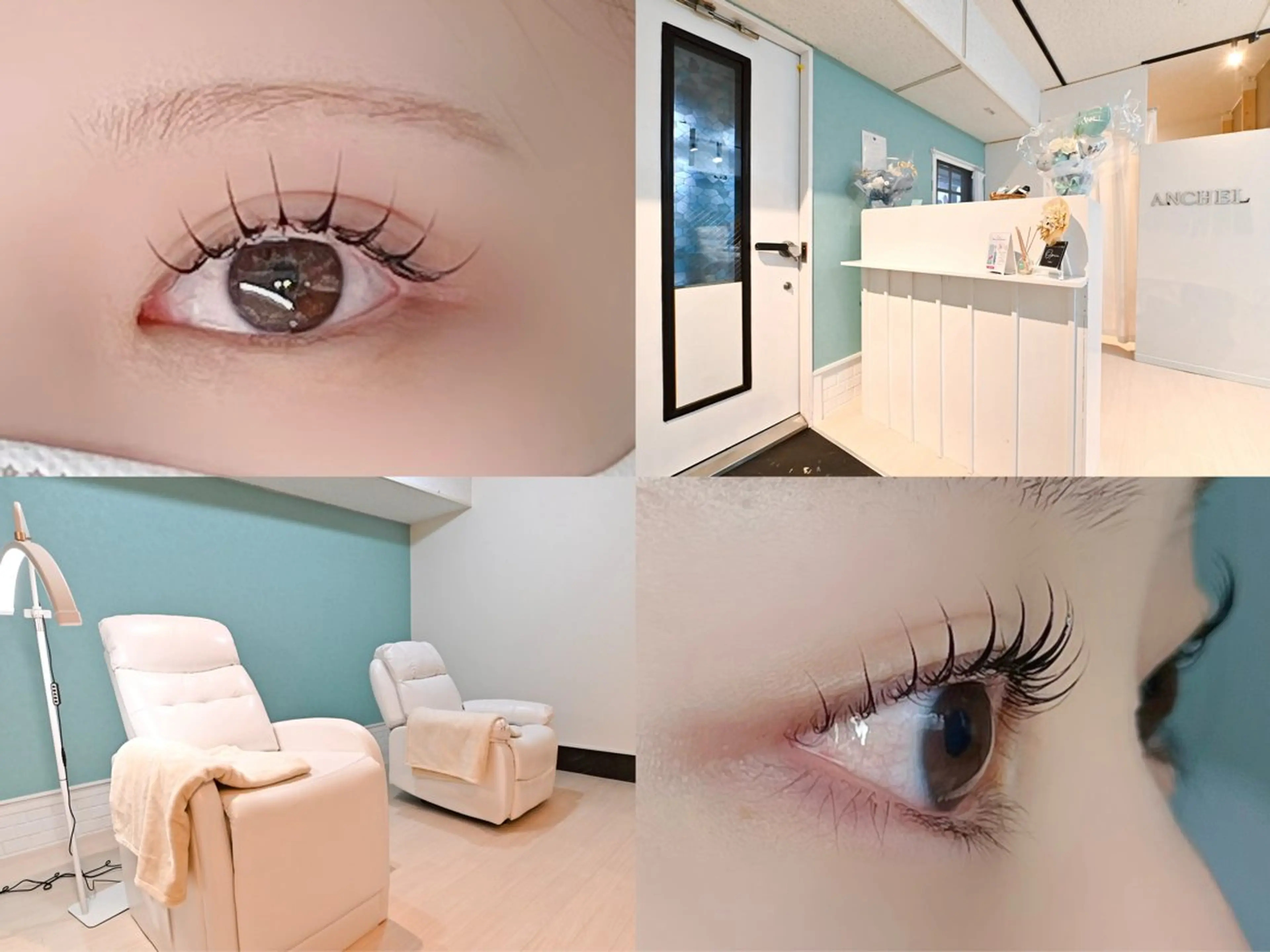 マツエク・マツパ 付け放題 束感まつ毛 フラットラッシュ 韓国風マツエク まつげパーマ ANCHEL 🦋のマツエク・マツパデザイン