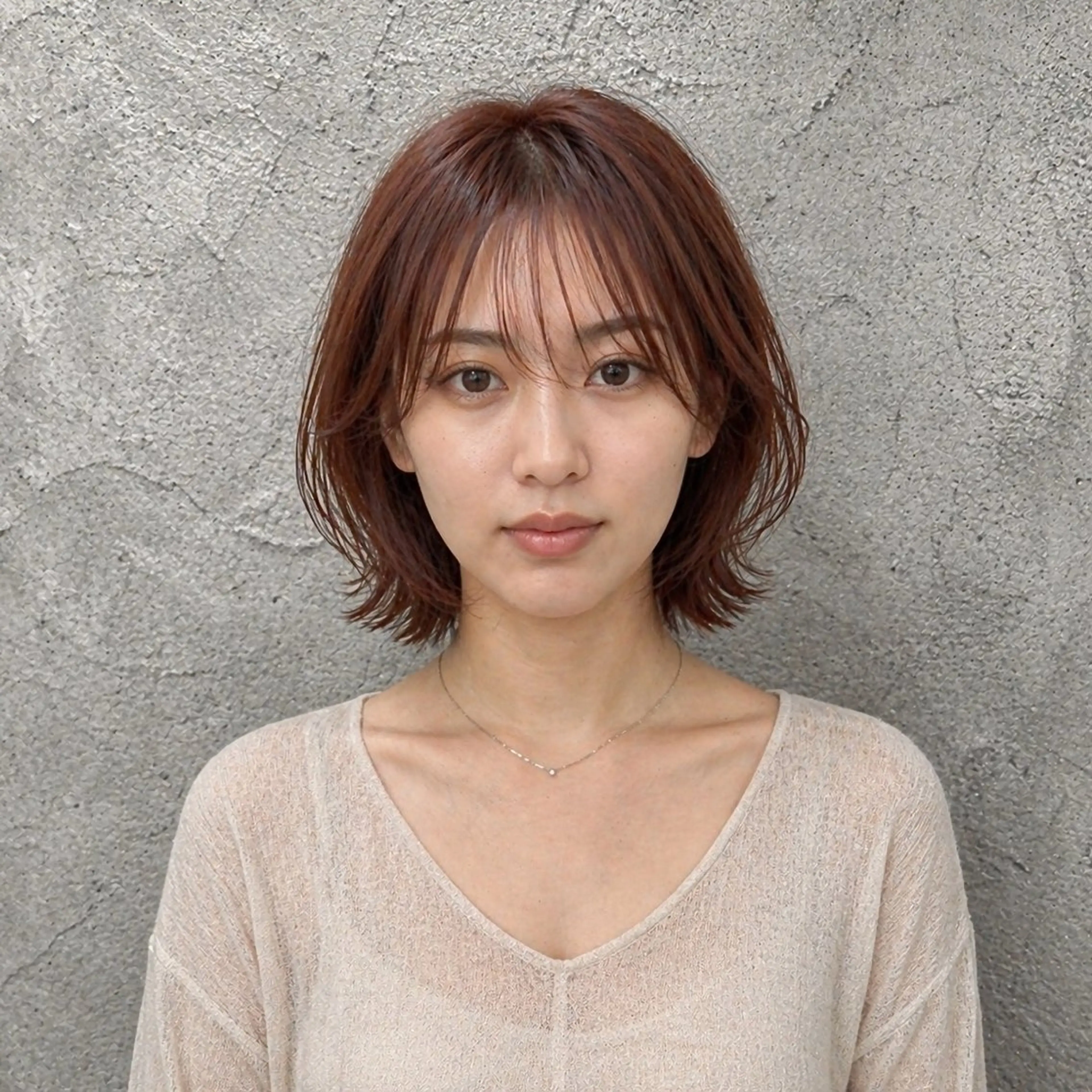 ショート 小島 咲音/艶カラー /レイヤー/縮毛矯正のヘアスタイル