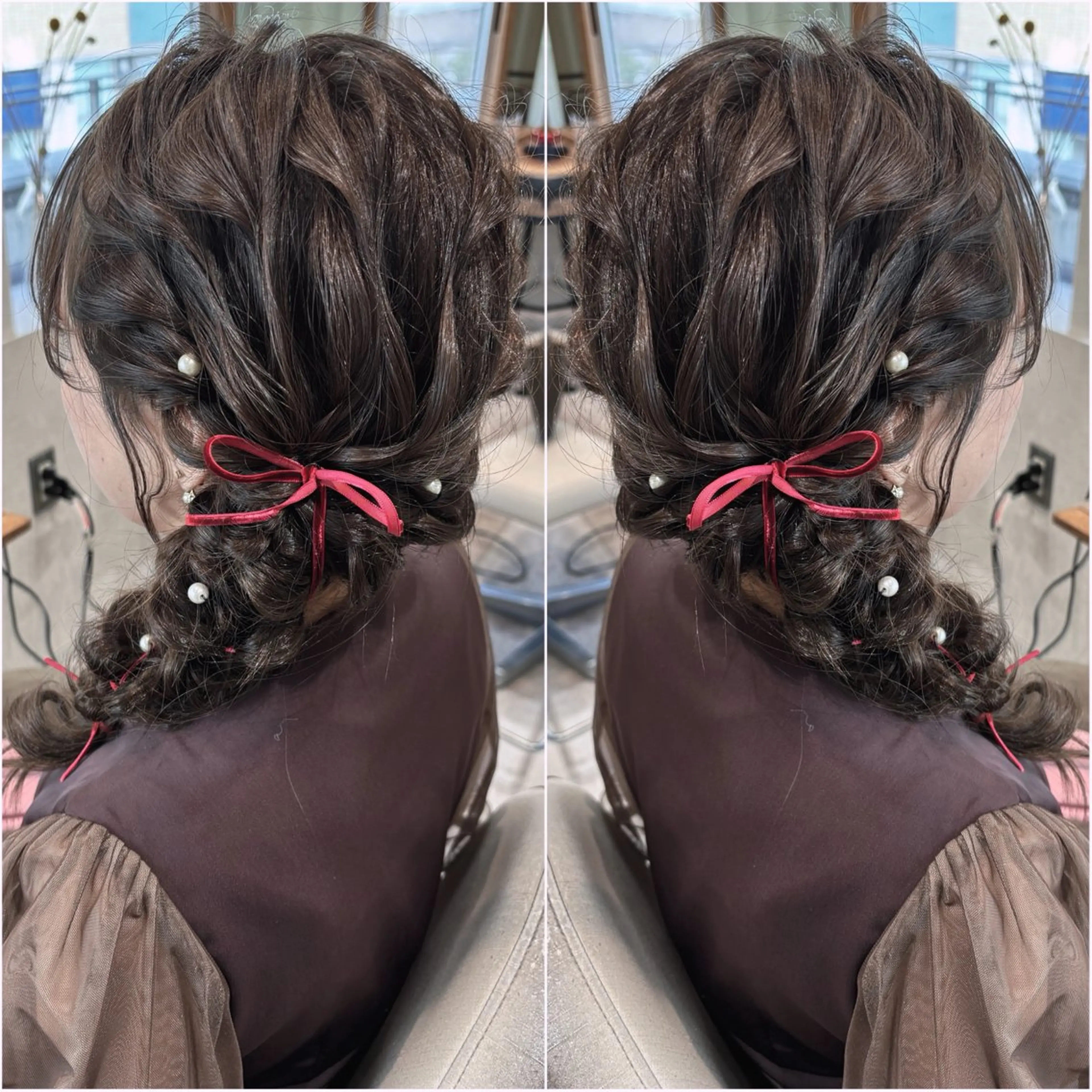 セミロング ヘアアレンジ 韓国hair🦋 Nanaのヘアスタイル