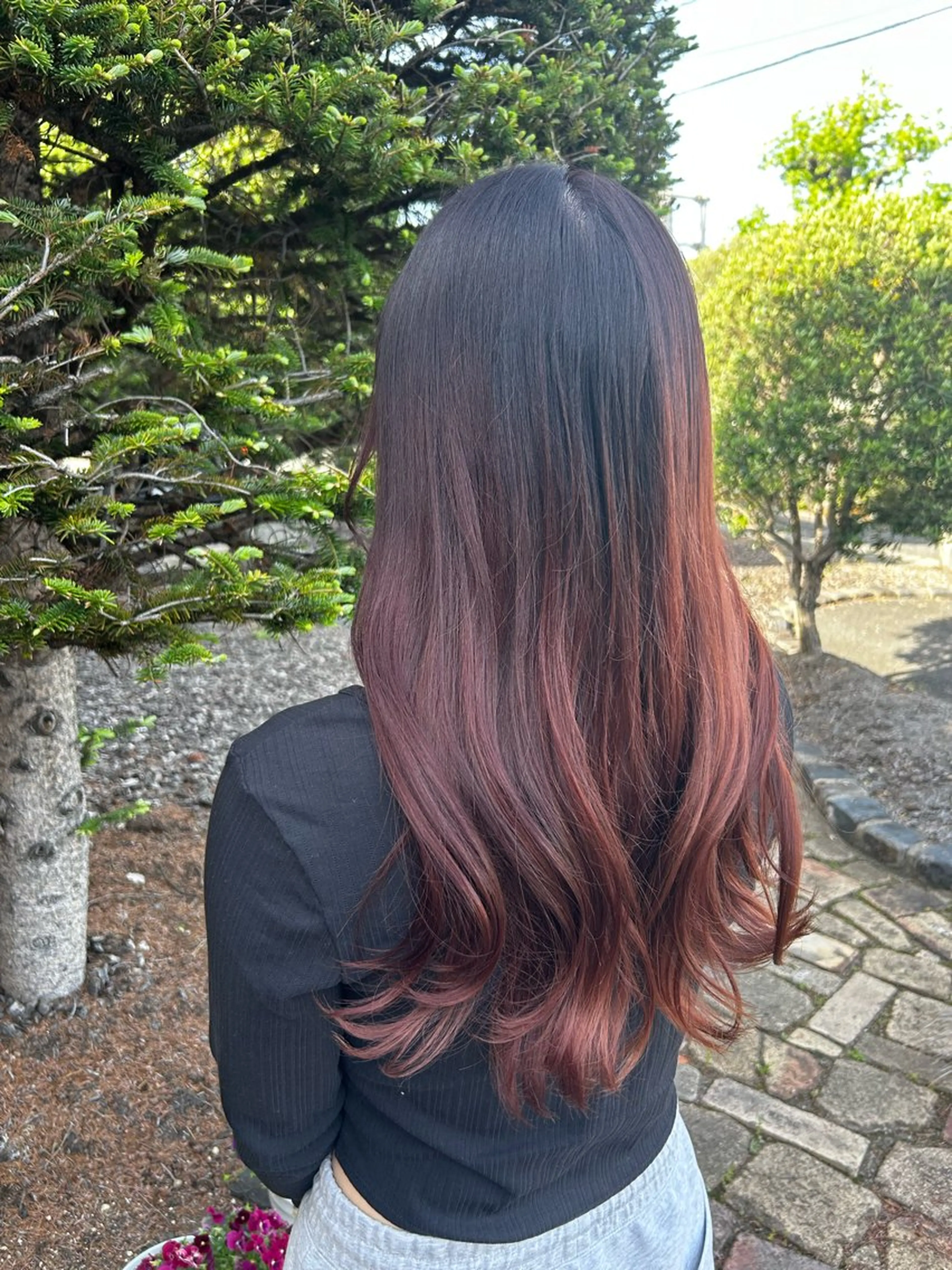 ロング カット ヘアカラー ヘアルームflat・ Rena🌼ྀིのヘアスタイル