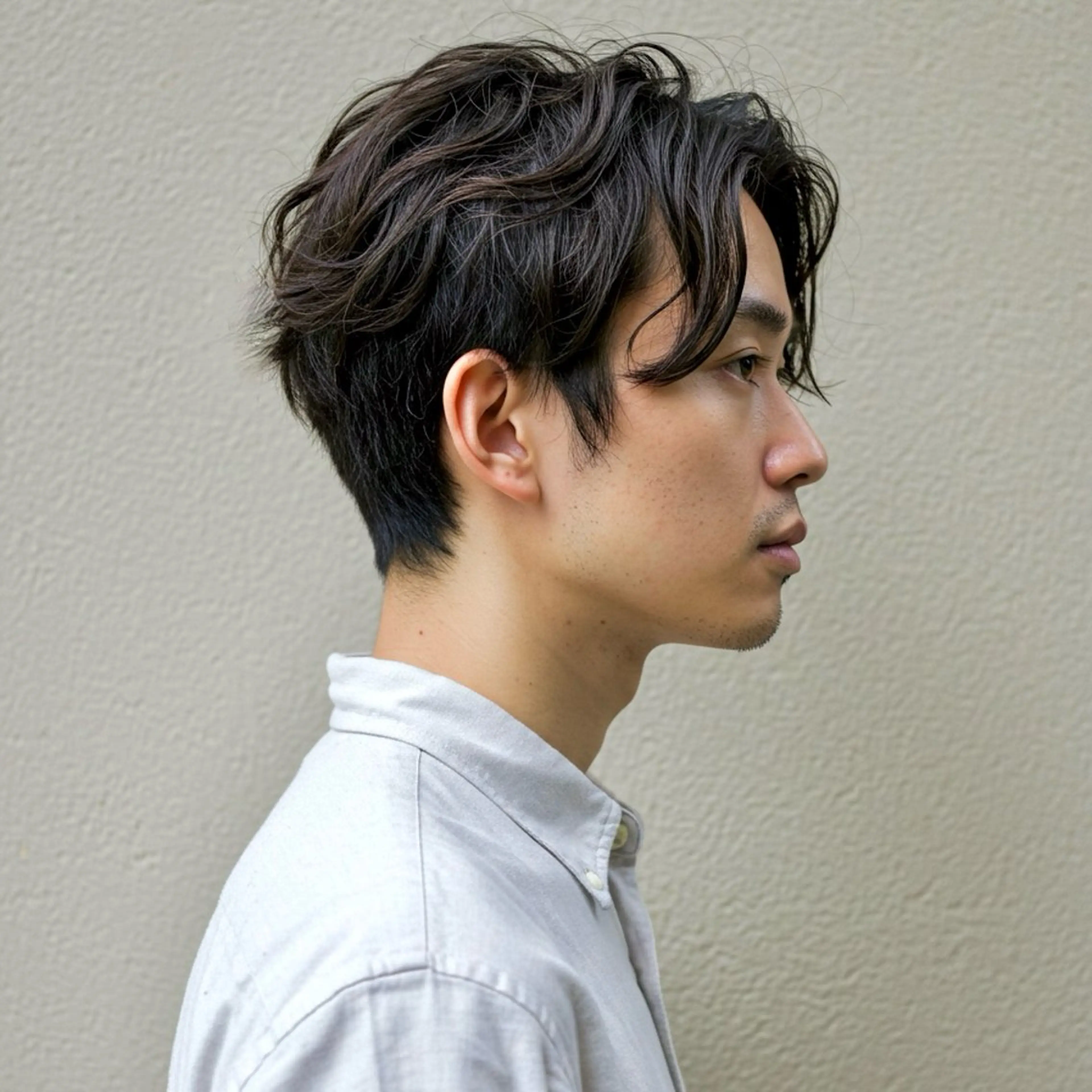 ショート カラー パーマ メンズ センターパート メンズ韓国風 メンズメッシュ メンズパーマ ツーブロック カット パーマ 🎸メンズ/パーマ/ ショート🎸工藤達哉のヘアスタイル