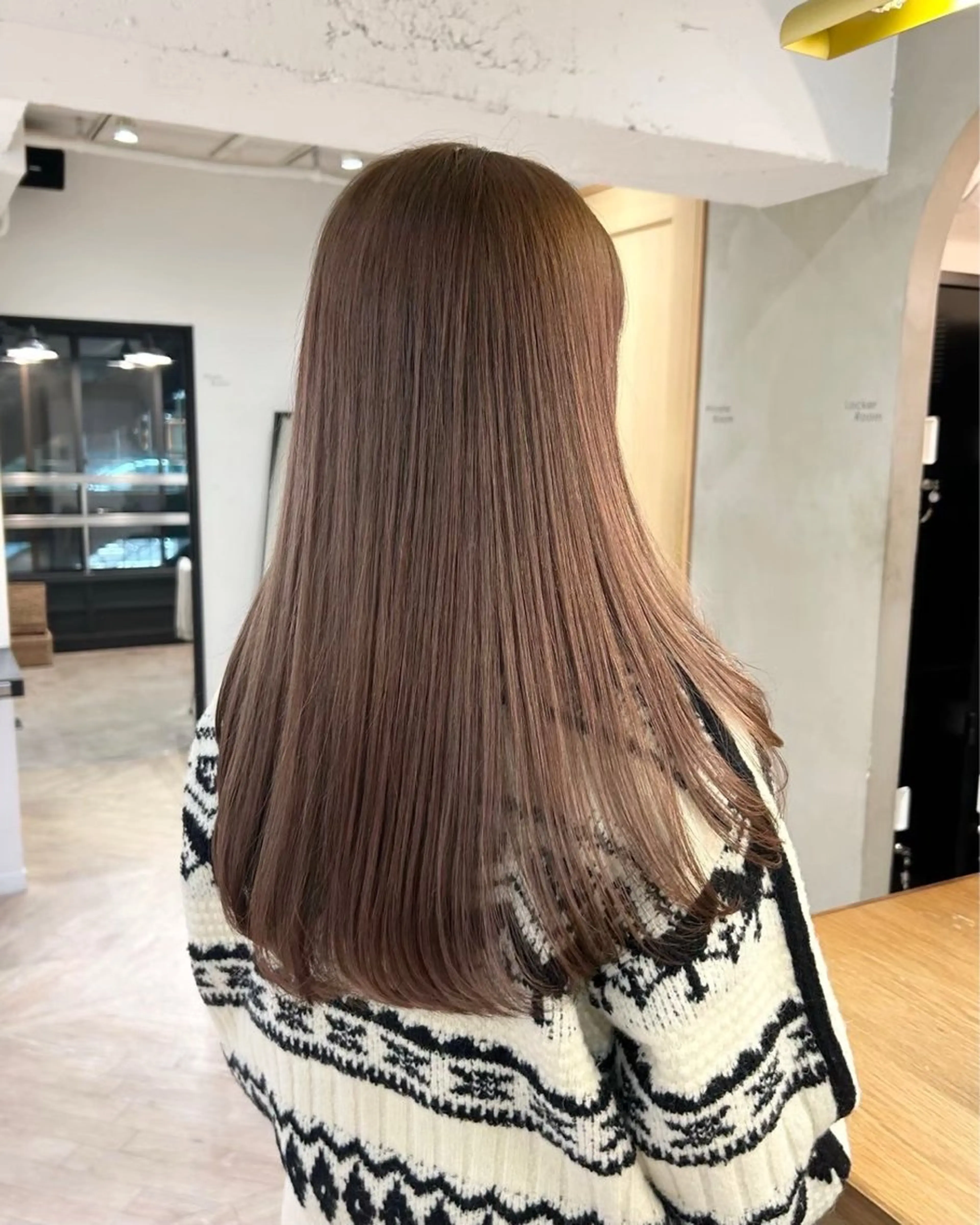 ロング カラー 顔まわりカット/透け カラー/Memi🎀のヘアスタイル