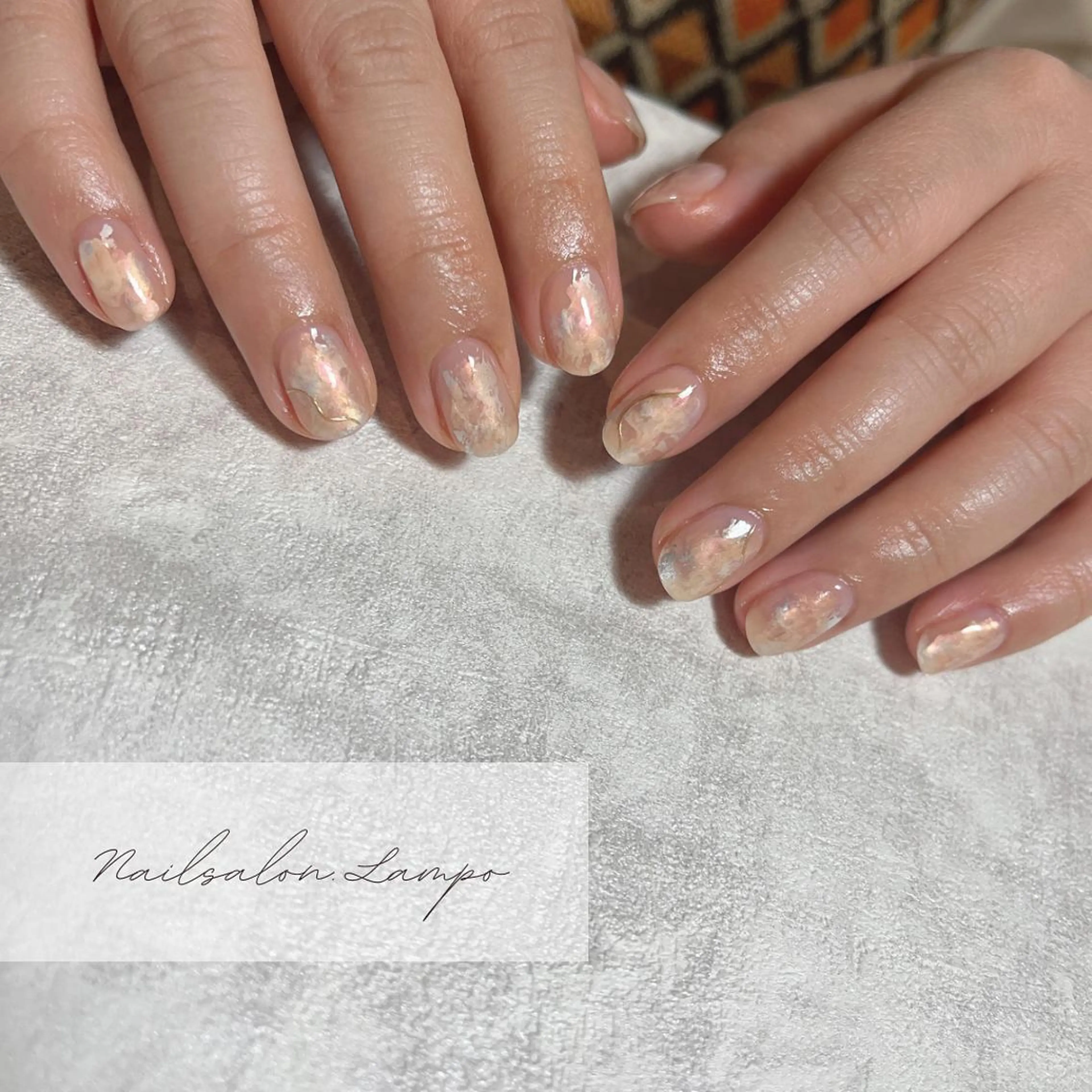 ミディアム ネイル ハンドネイル lampo yukoのネイルデザイン