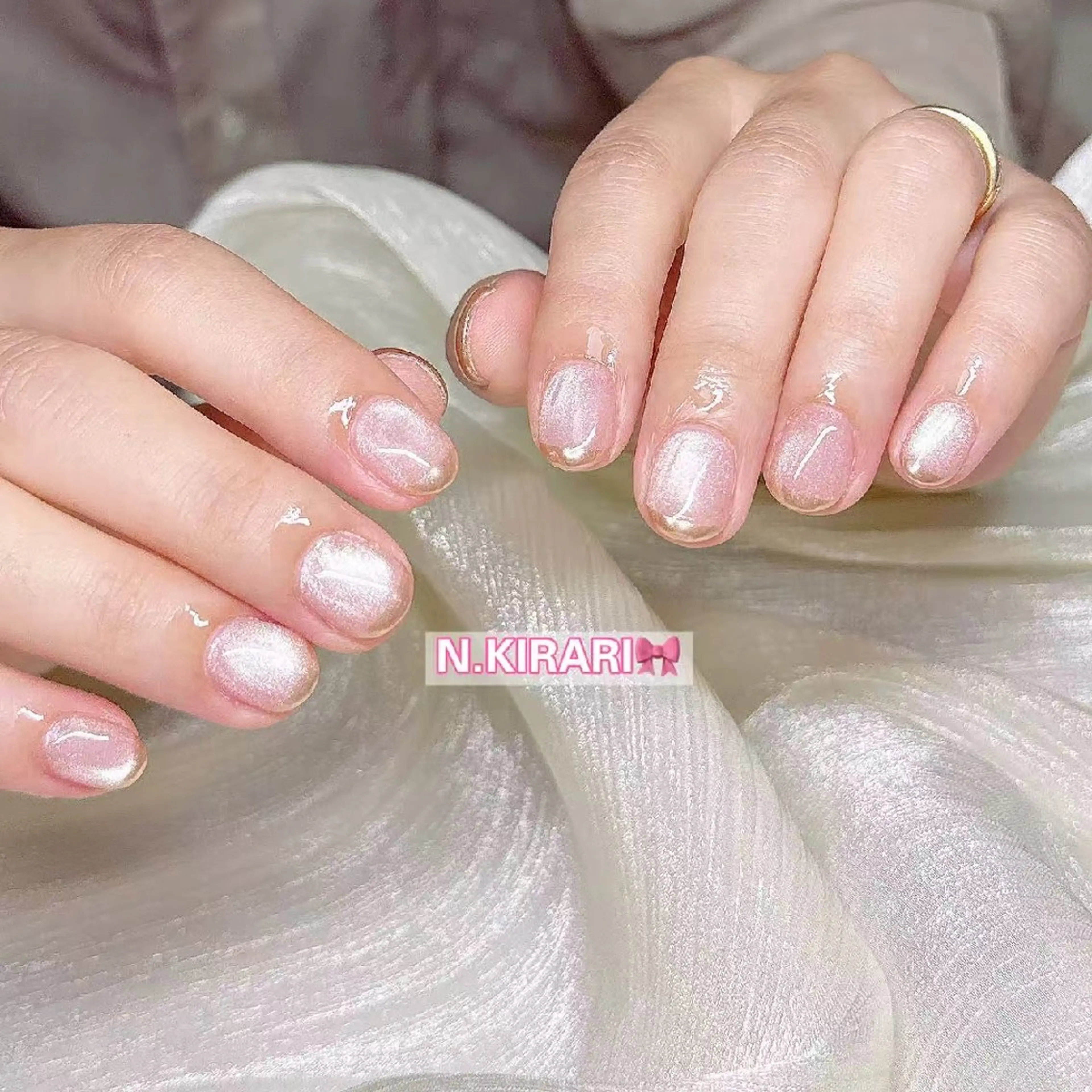 ネイル マグネットネイル ハンドネイル ハンドケア 🎀 ユズ 🎀のネイルデザイン