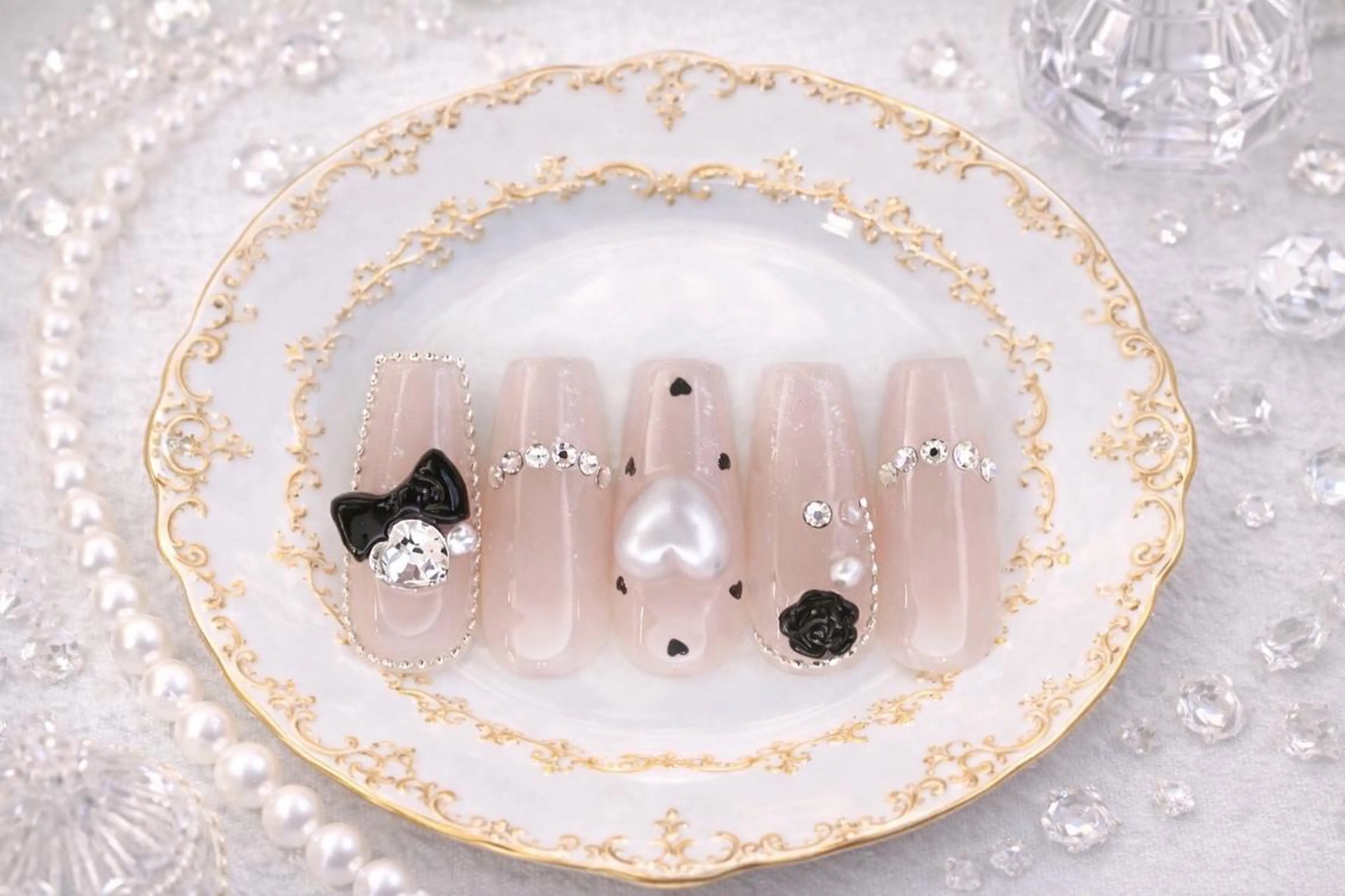 ネイル ロングネイル ワンホンネイル 南森町rebest 💅nailのネイルデザイン