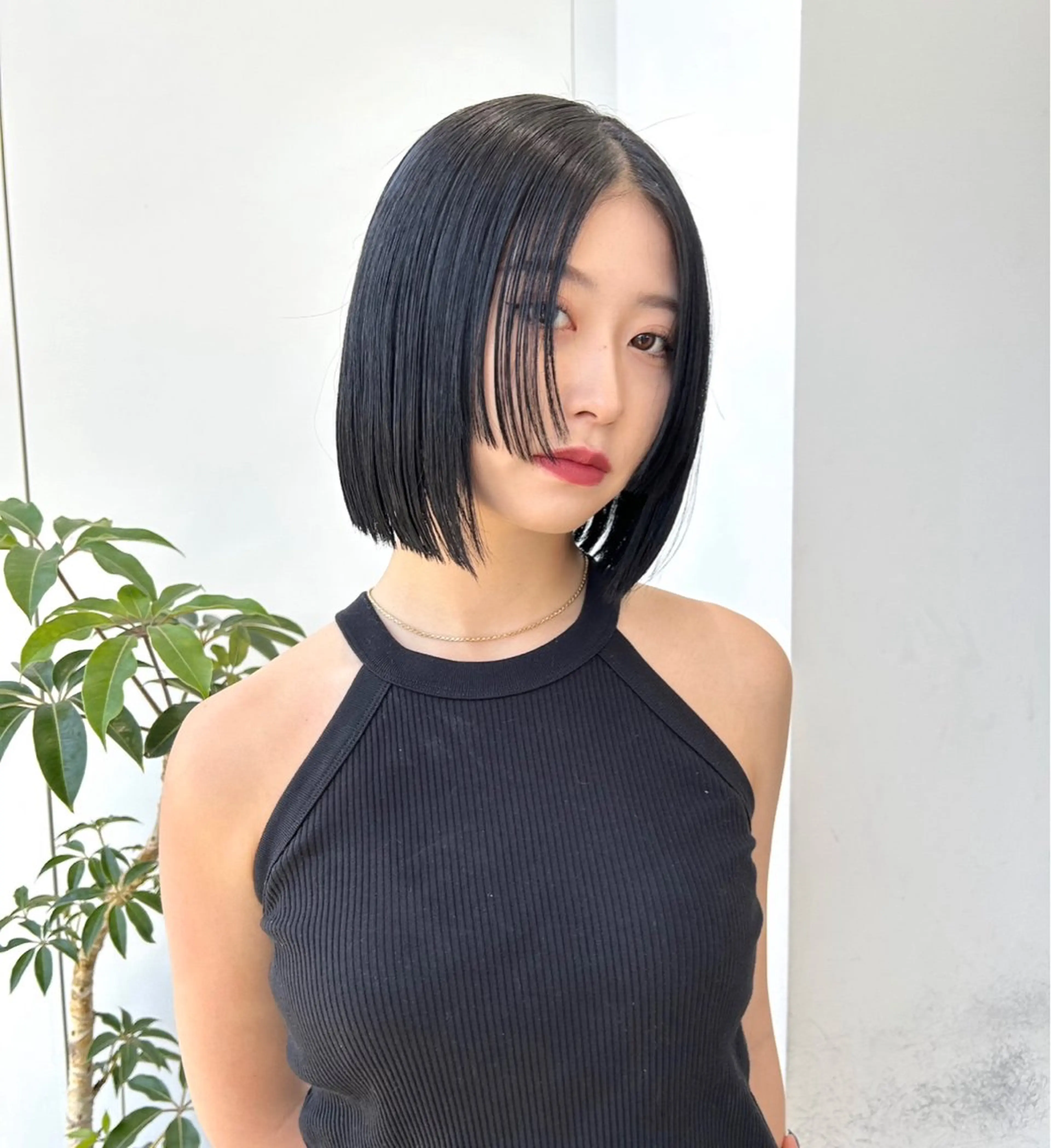 ショート カラー 莉乃/縮毛矯正/髪質 改善/艶カラーのヘアスタイル