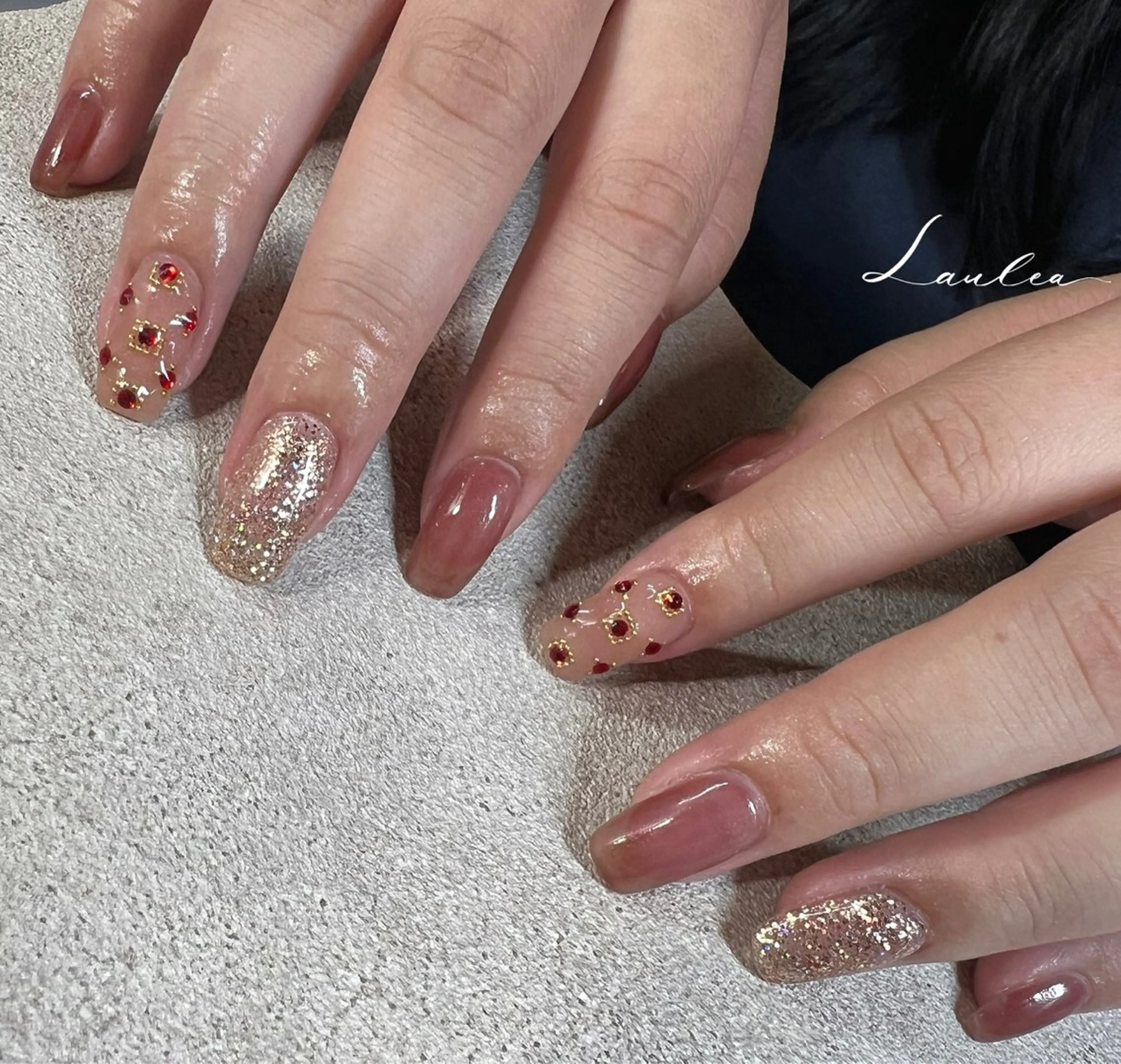 ネイル 韓国ネイル ハンドネイル nail salon Lauleaのネイルデザイン