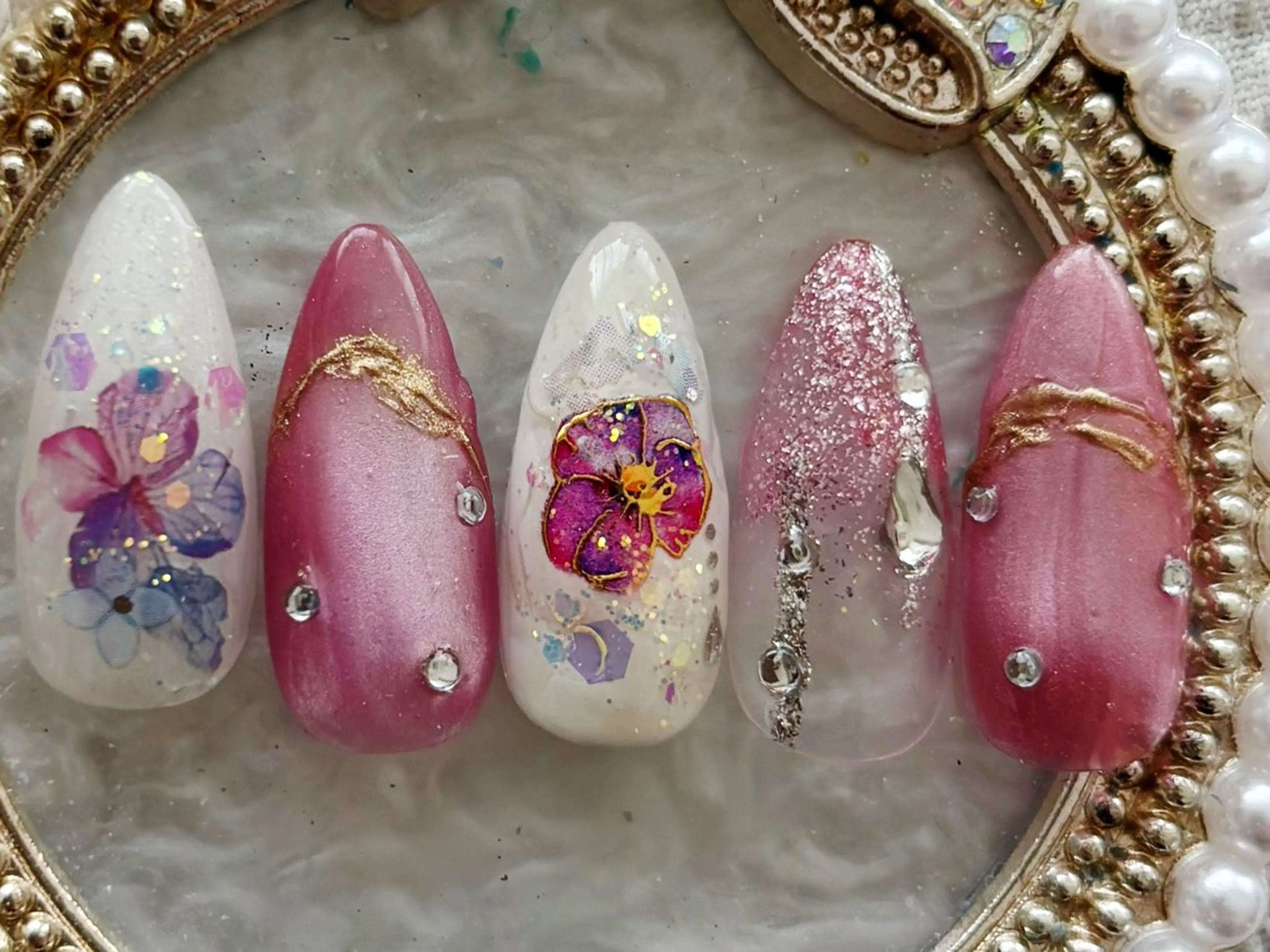 ミディアム ハンドネイル Re:Nail Formula所属・kido chieのネイルデザイン