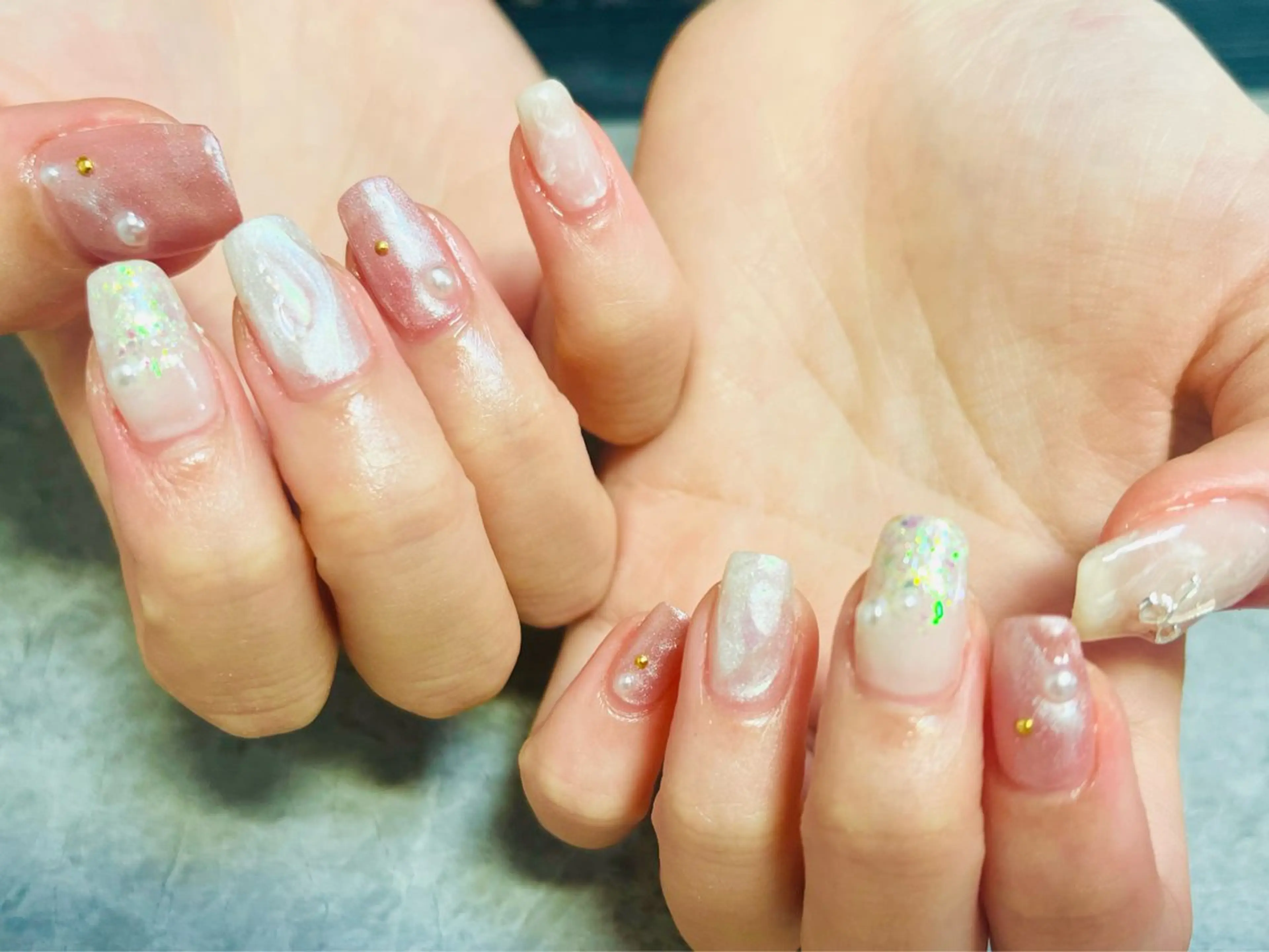 ネイル 長さ出し マグネットネイル メンズネイル 持ち込み ニュアンスネイル ハンドネイル ハンドケア ベテランネイル cnc  nailのネイルデザイン