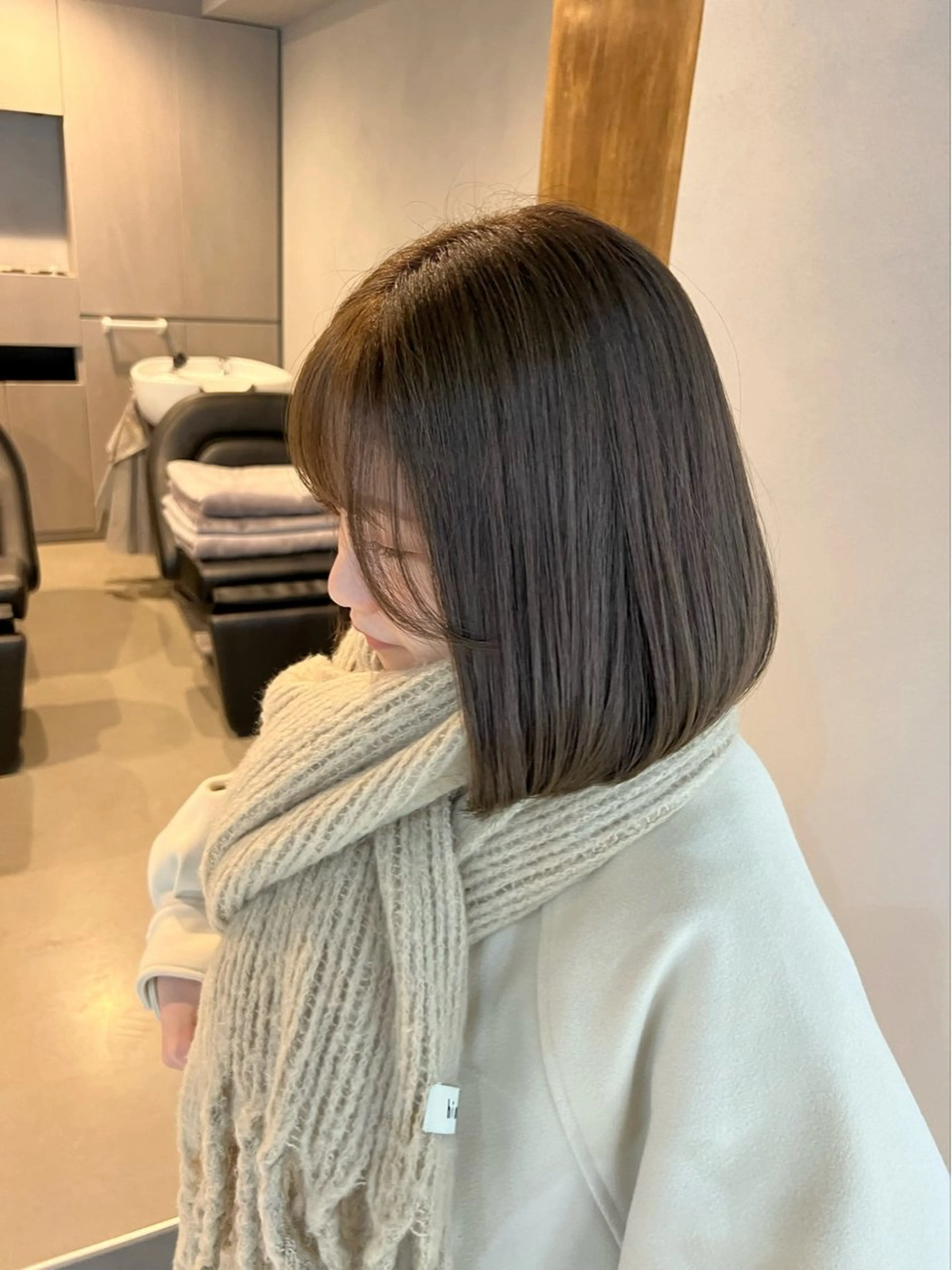 ショート カラー カット ヘアカラー トリートメント akane/ボブ /ブラウンベージュのヘアスタイル