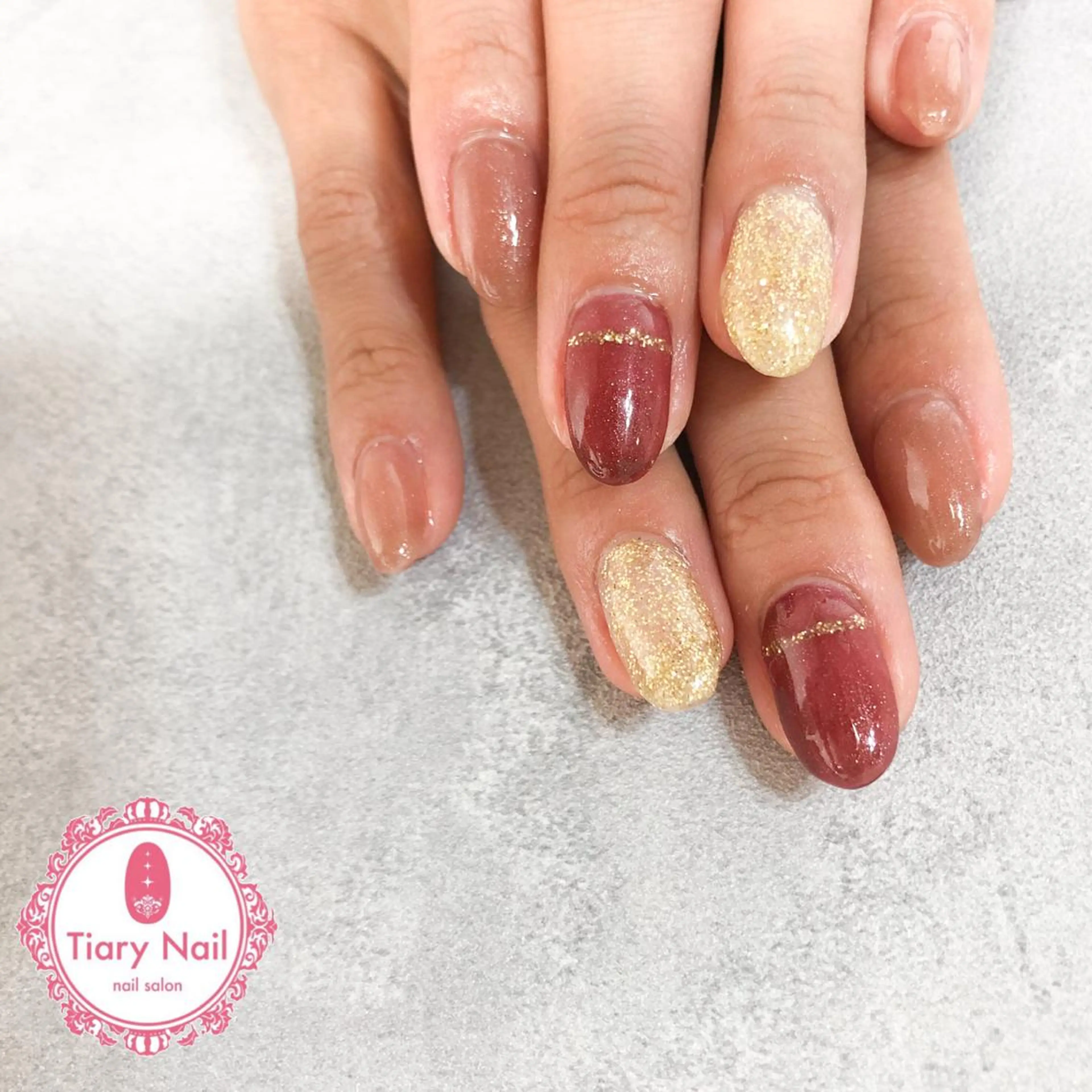 ネイル tiarynail K K🐼のネイルデザイン